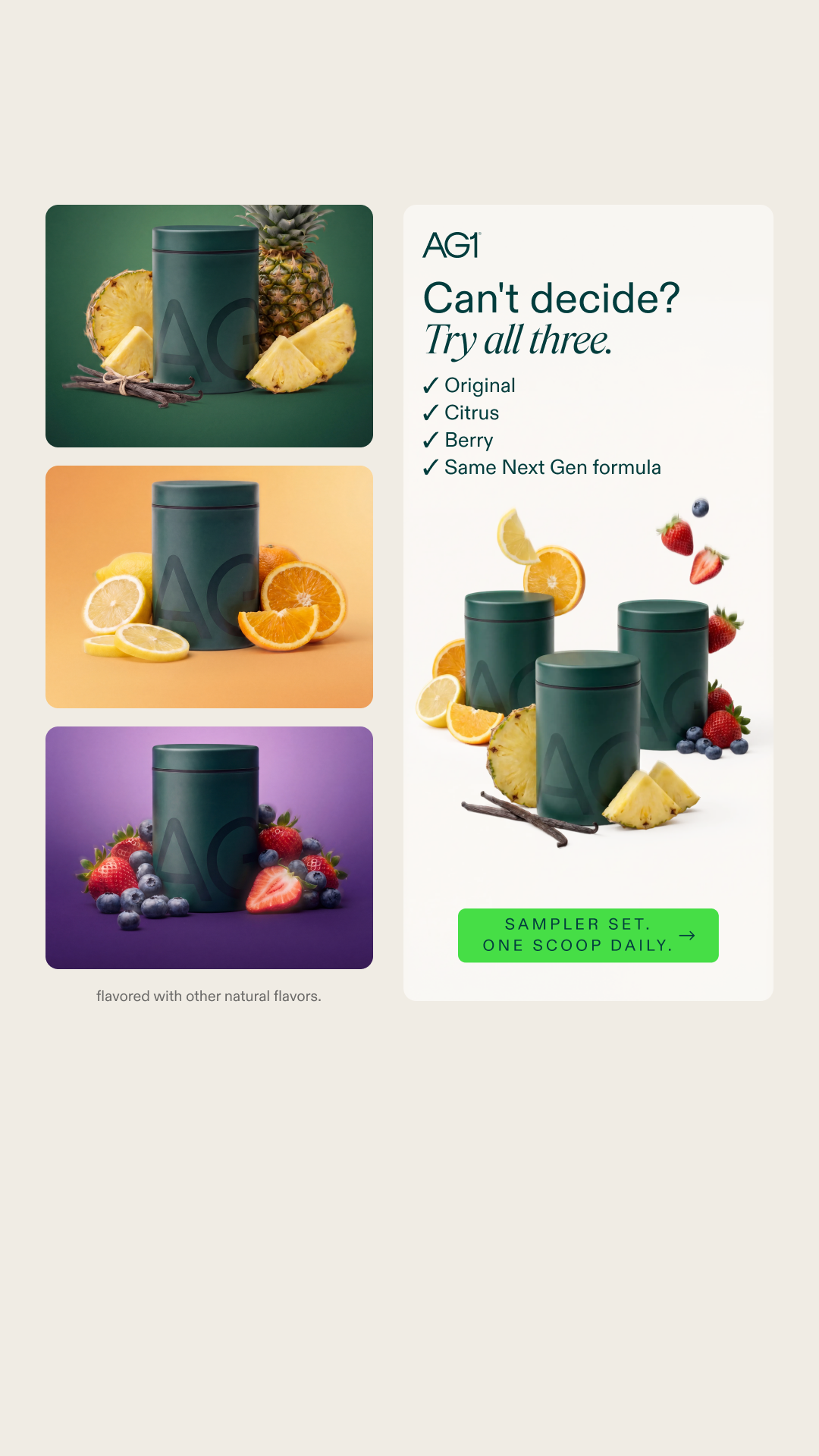 AG1 by Athletic Greens Facebook ad