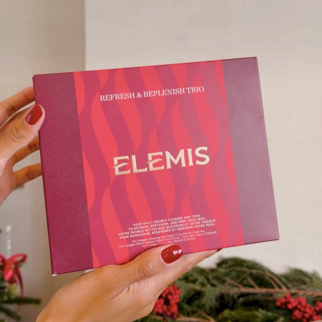 Elemis Facebook ad: Refresh & Replenish Trio - Save 27%