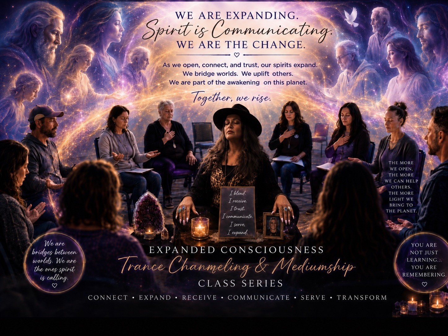 Kathy Thurston Body Mind Spirit Center Facebook ad: TRANCE MEDIUMSHIP & HIGHER CONSCIOUSNESS DEVELOPMENT…
