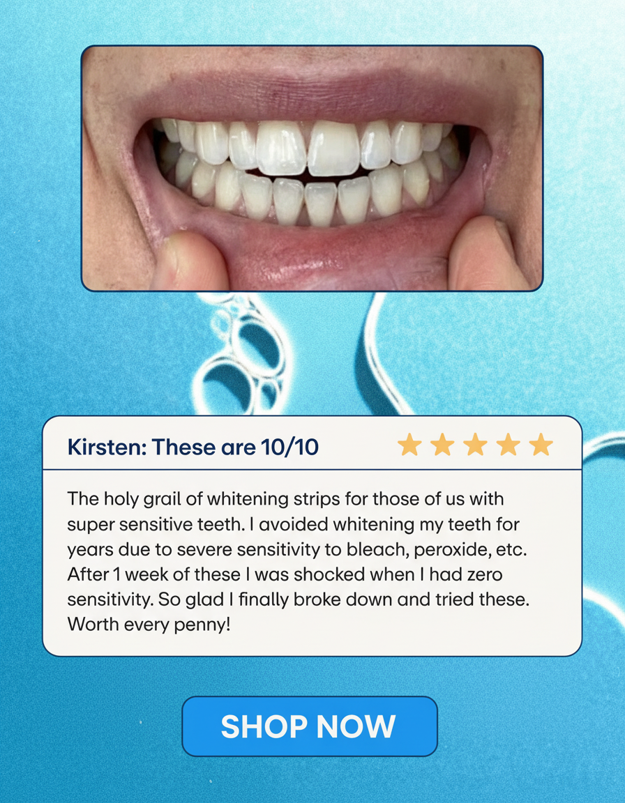 Avery Sweatt Facebook ad: Whiten Your Teeth SAFELY in 2 Weeks