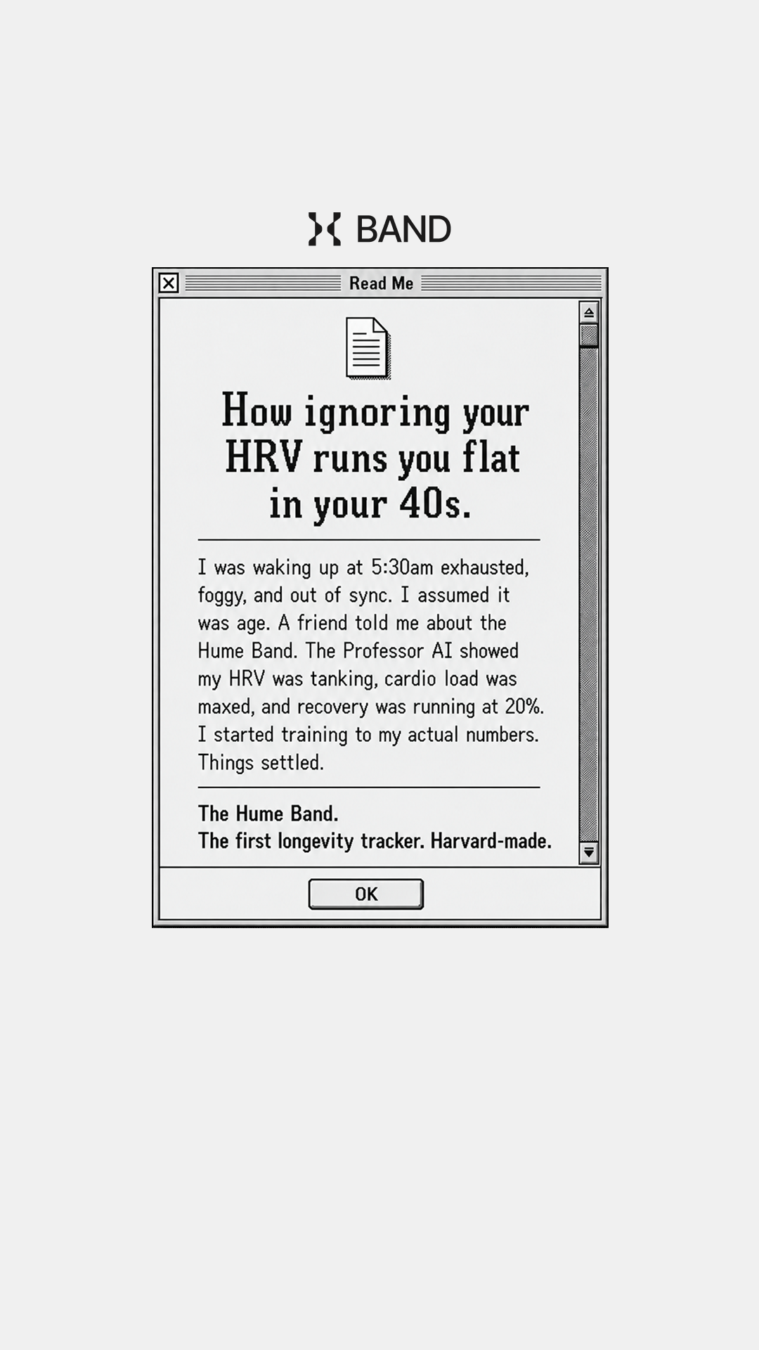 Hume Health Facebook ad