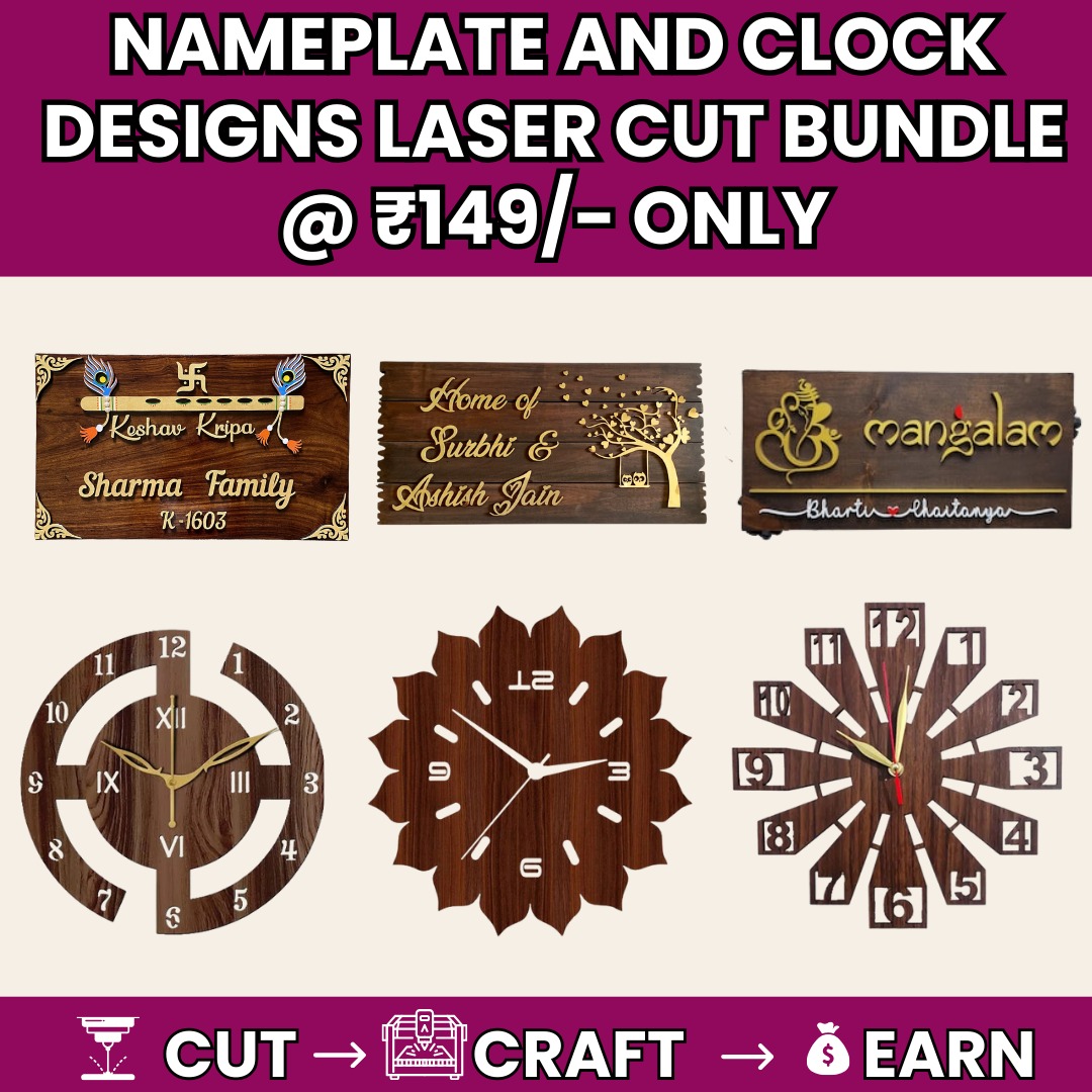 Name Plates & Clocks Laser Designs Facebook ad: 20K+ Happy Buyers
