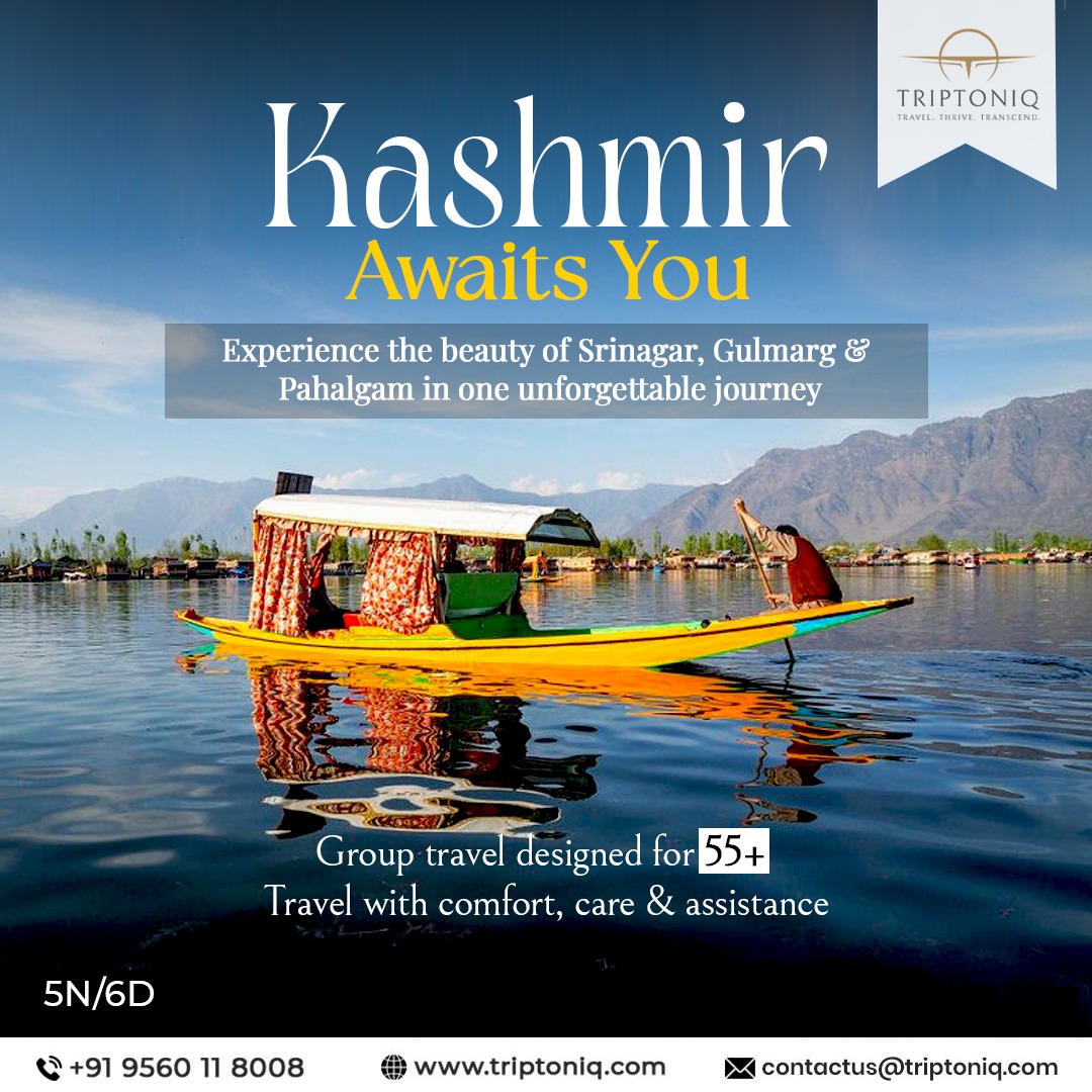 Triptoniq Facebook ad: Kashmir Tour, ₹64,999/Person