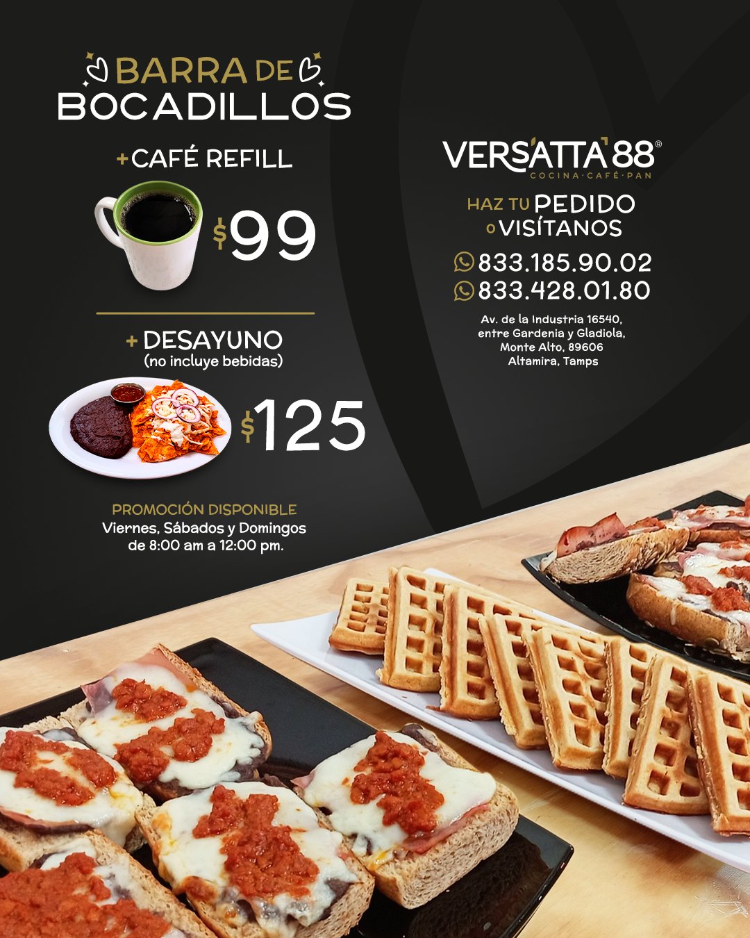 Versatta 88 Restaurante, Cafetería,  Panadería Facebook ad