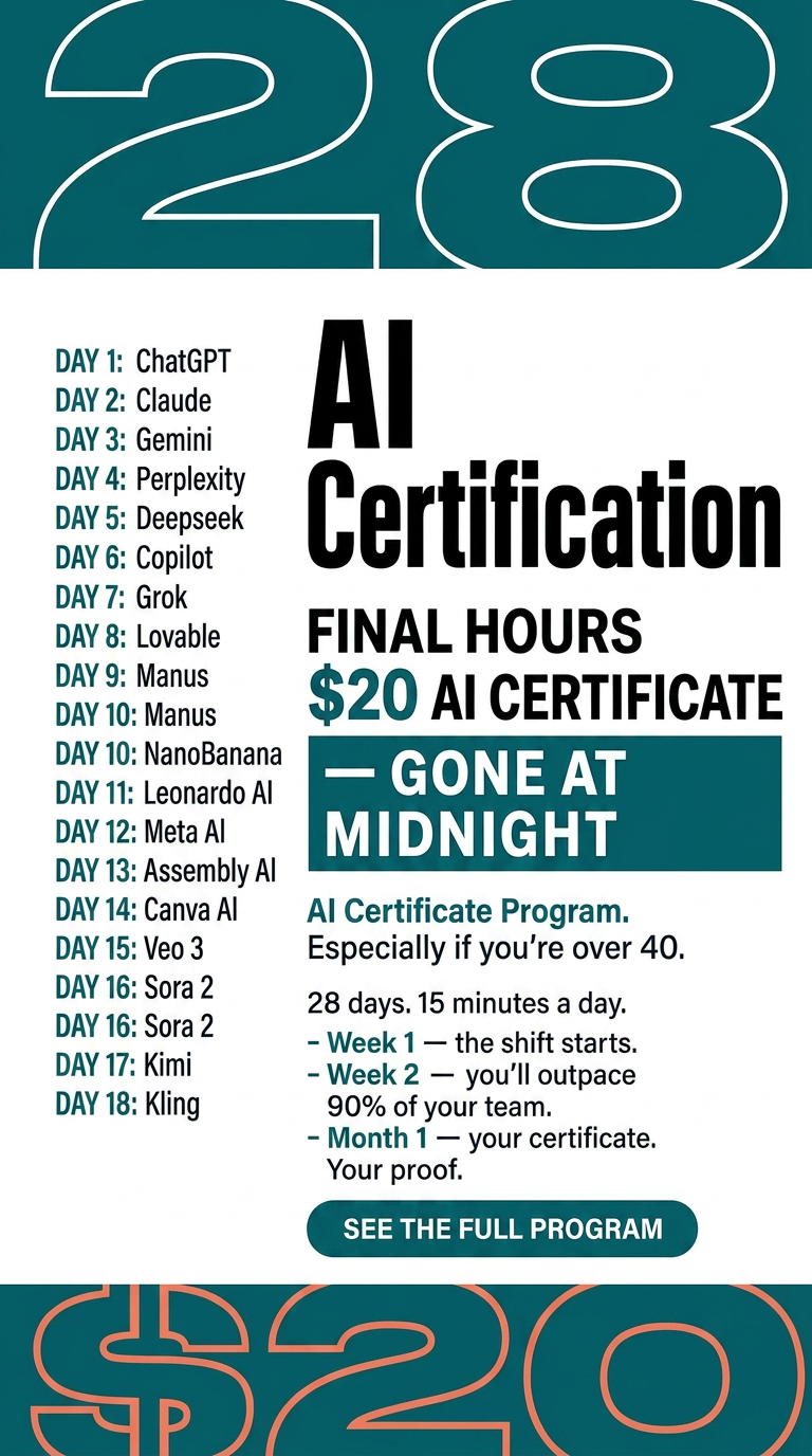 AI Weekly Facebook ad