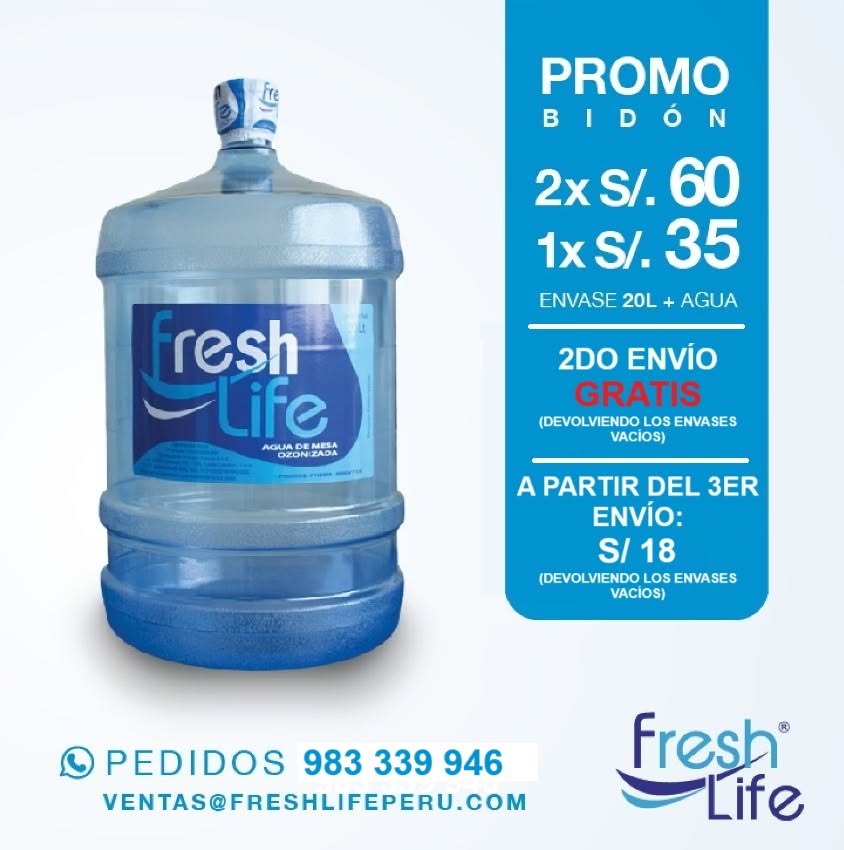 Fresh Life Facebook ad: Pedidos: 715-0558 / 983 339 946