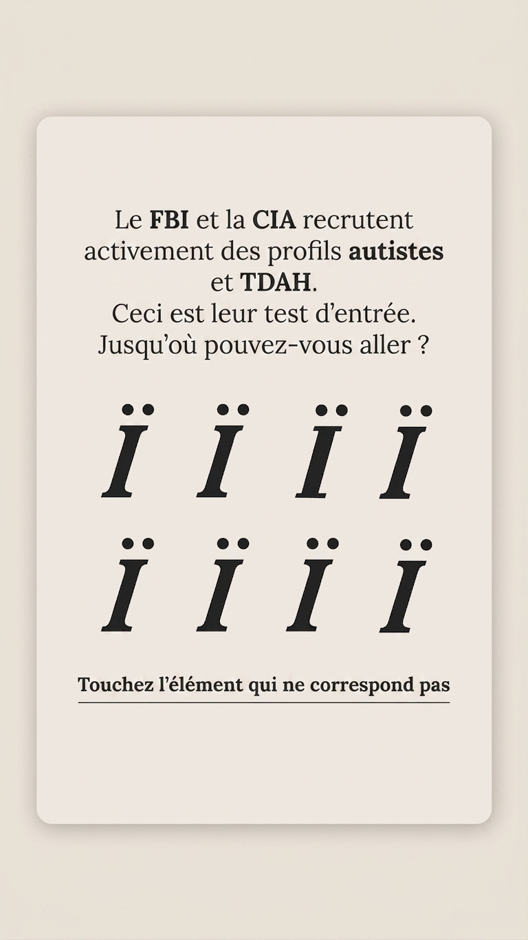 International Brain Test Facebook ad