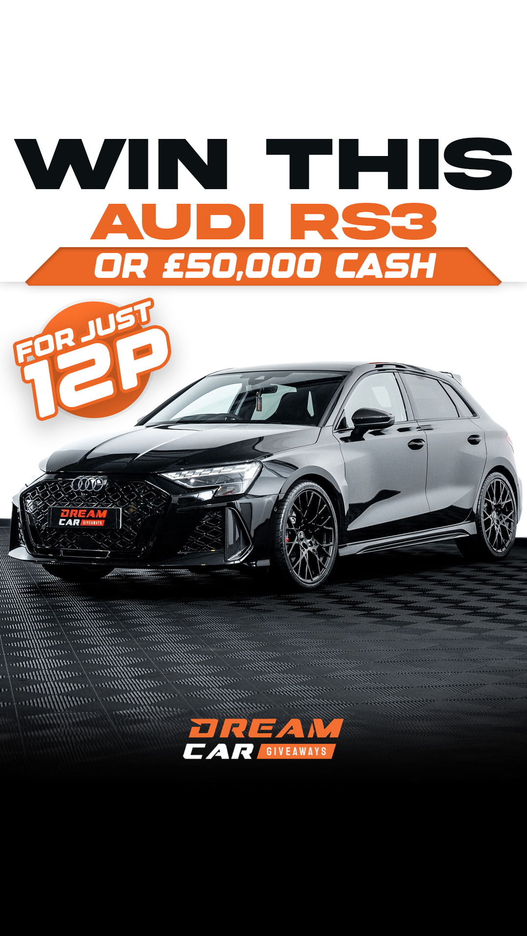 Dream Car Giveaways Facebook ad