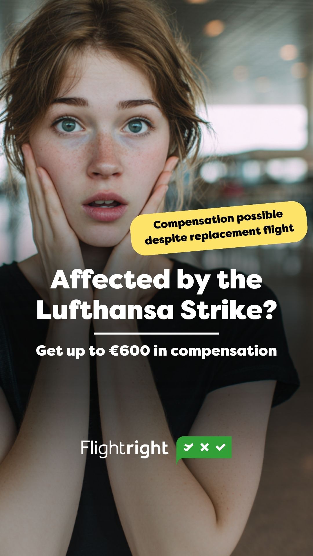 Flightright Facebook ad