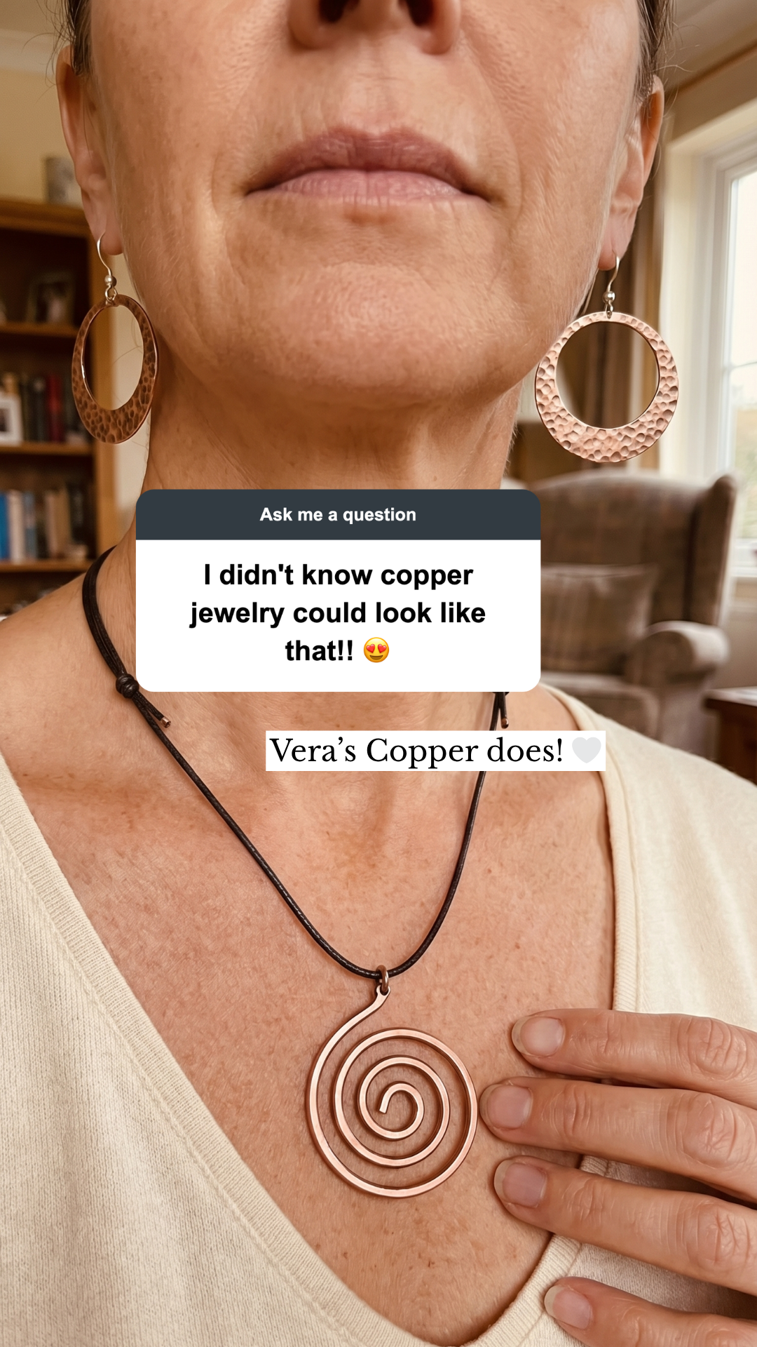 Vera’s Copper Jewelry Facebook ad
