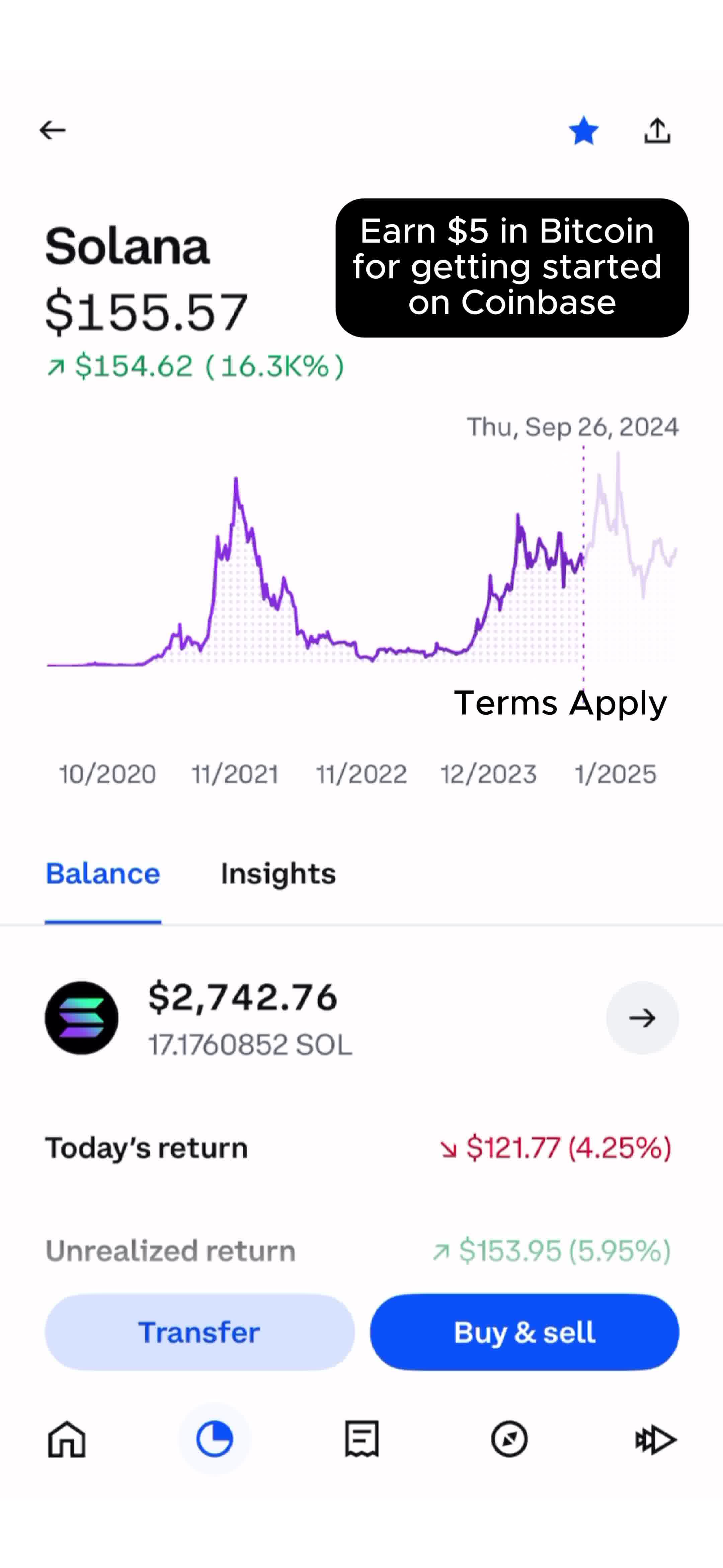 Coinbase Facebook ad: Simplify Solana with Coinbase