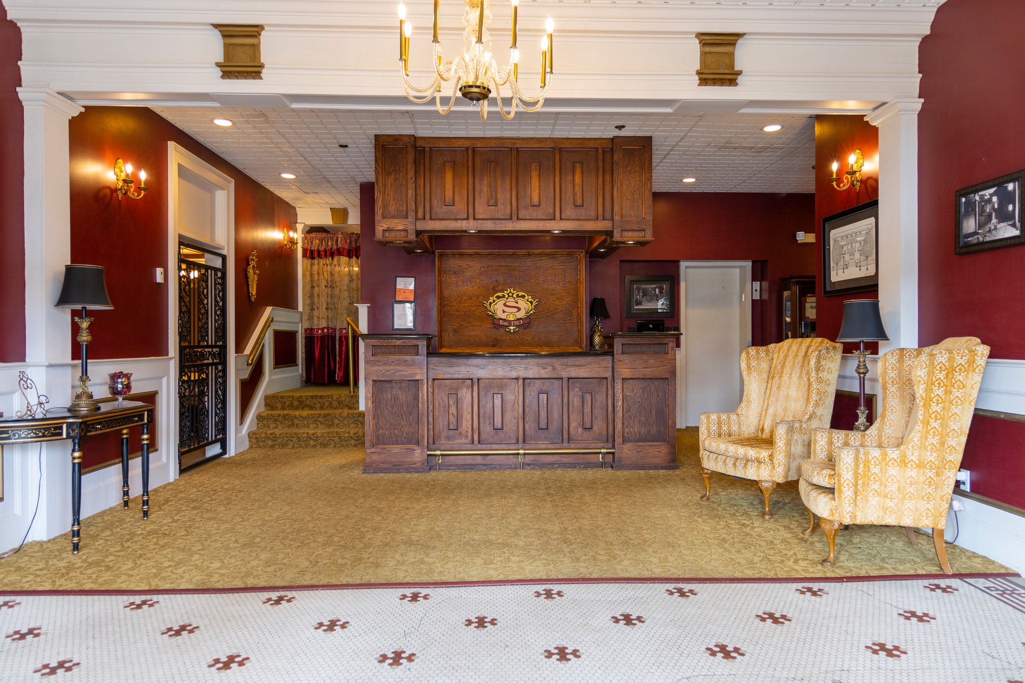 Sherwood Hotel Events Facebook ad: Historic Hotel and Event Venue with 19 suites…