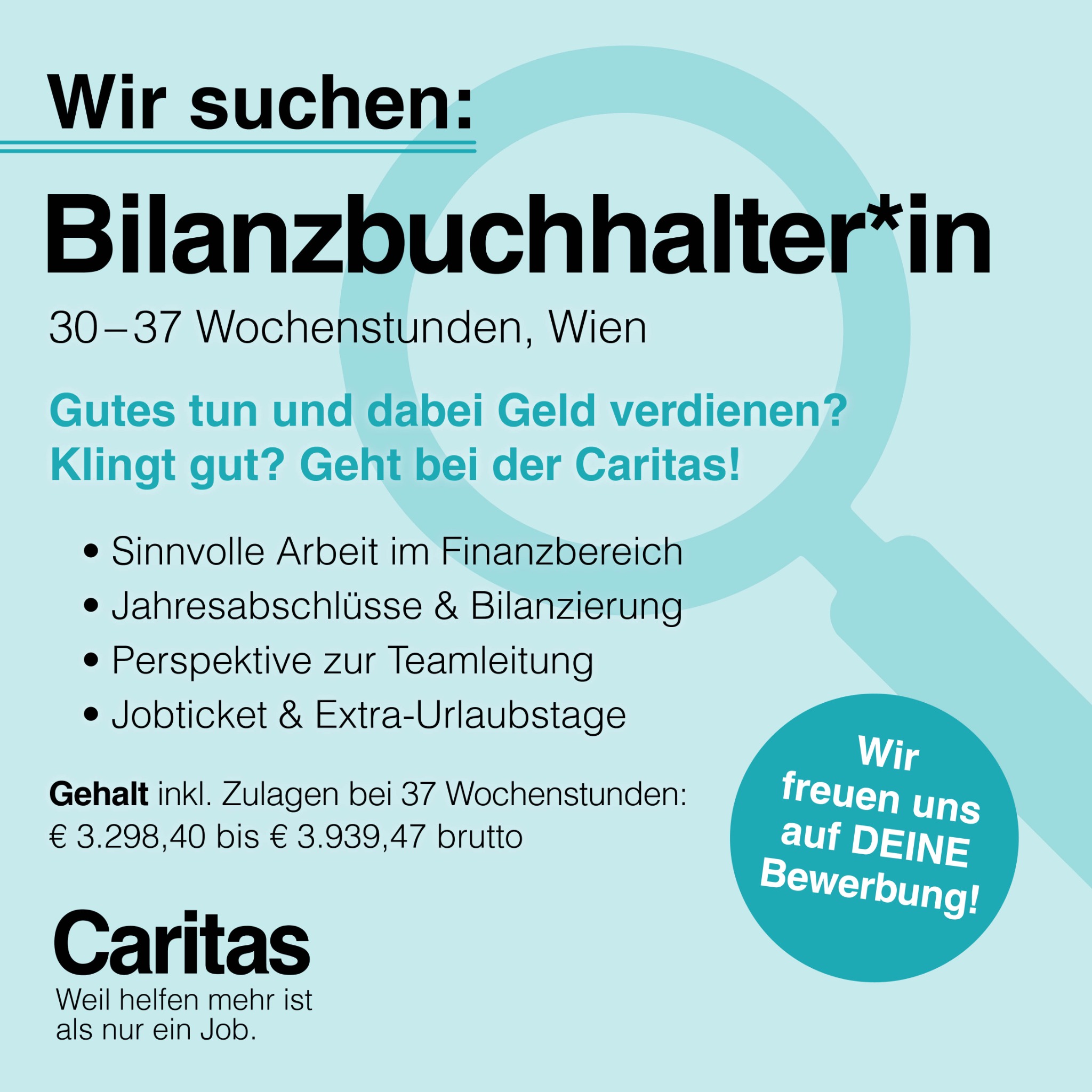Caritas: Wir helfen. Facebook ad from Mar 31, 2026