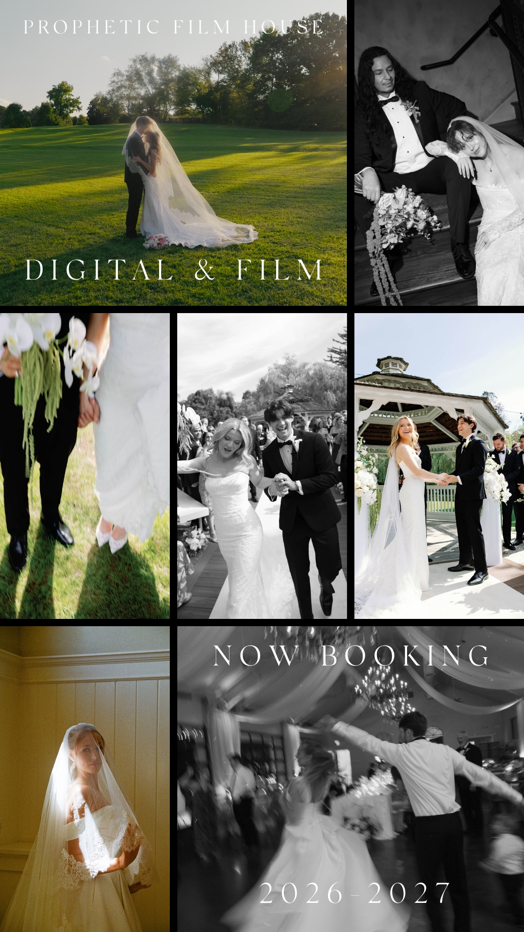Prophetic Film House Facebook ad: Timeless Elegance for Your Wedding Day