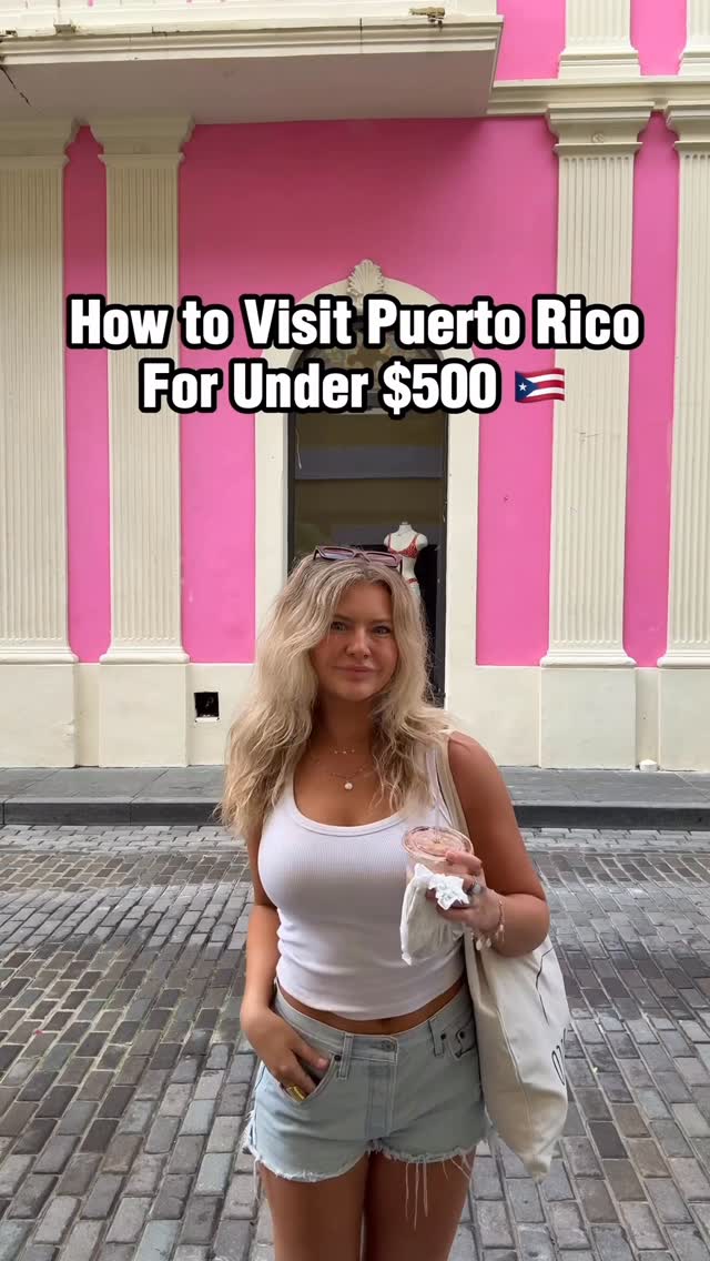 Shelby Reicks Travels Facebook ad: how to visit Puerto Rico for UNDER $500