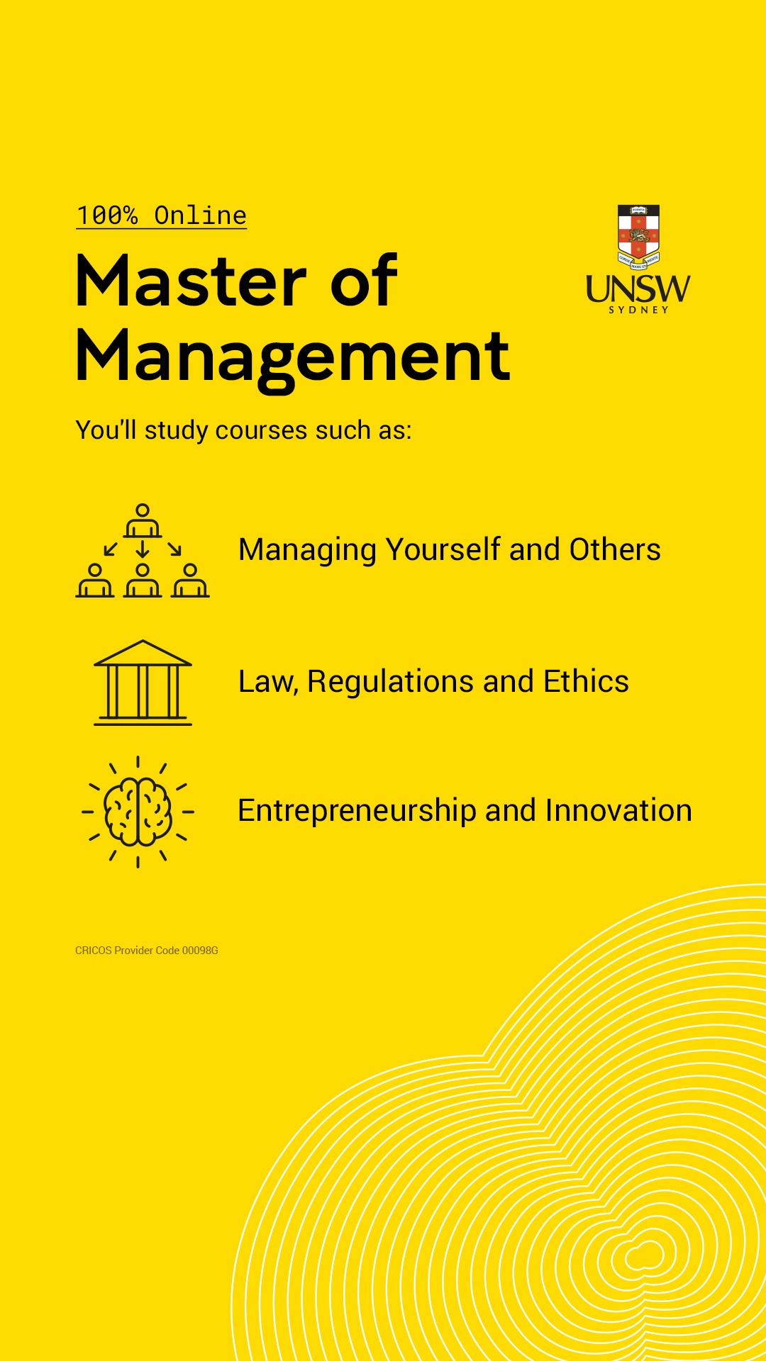 UNSW Online Facebook ad