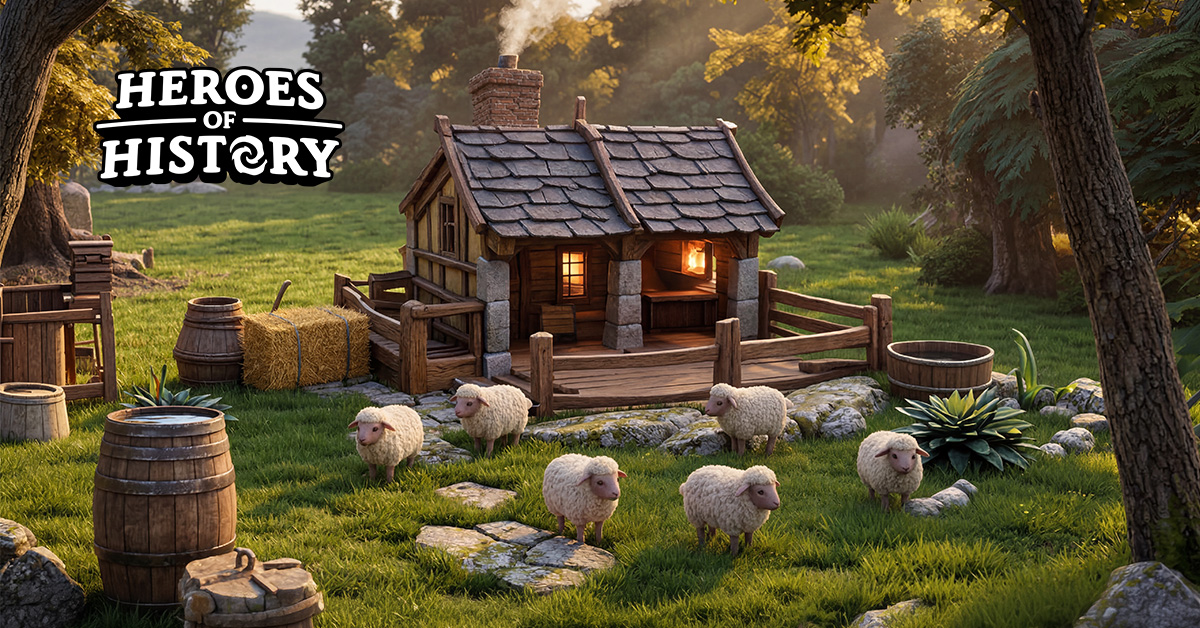 Heroes of History Facebook ad: Your peaceful empire awaits
