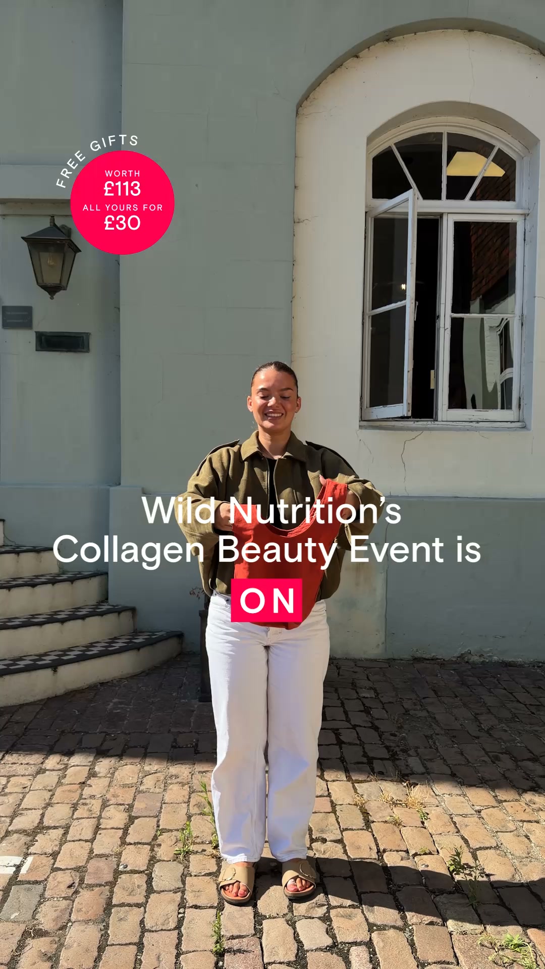 Wild Nutrition Facebook ad: LET'S GLOW