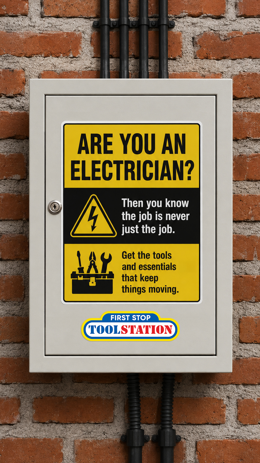 Toolstation UK Facebook ad: For electricians who've seen it all