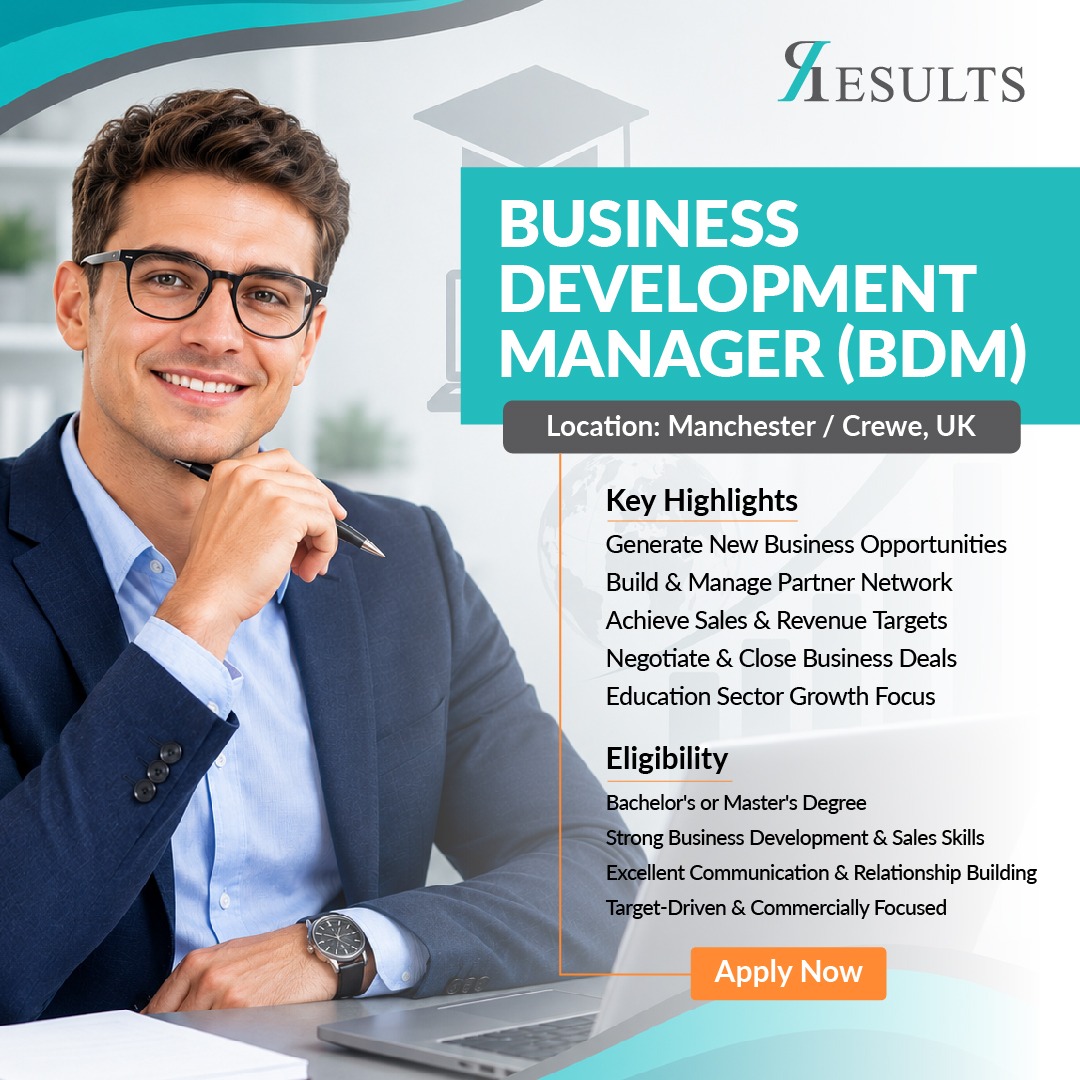 Resultsco.org.uk Facebook ad: Join Our Team, Business Development Manager (BDM)