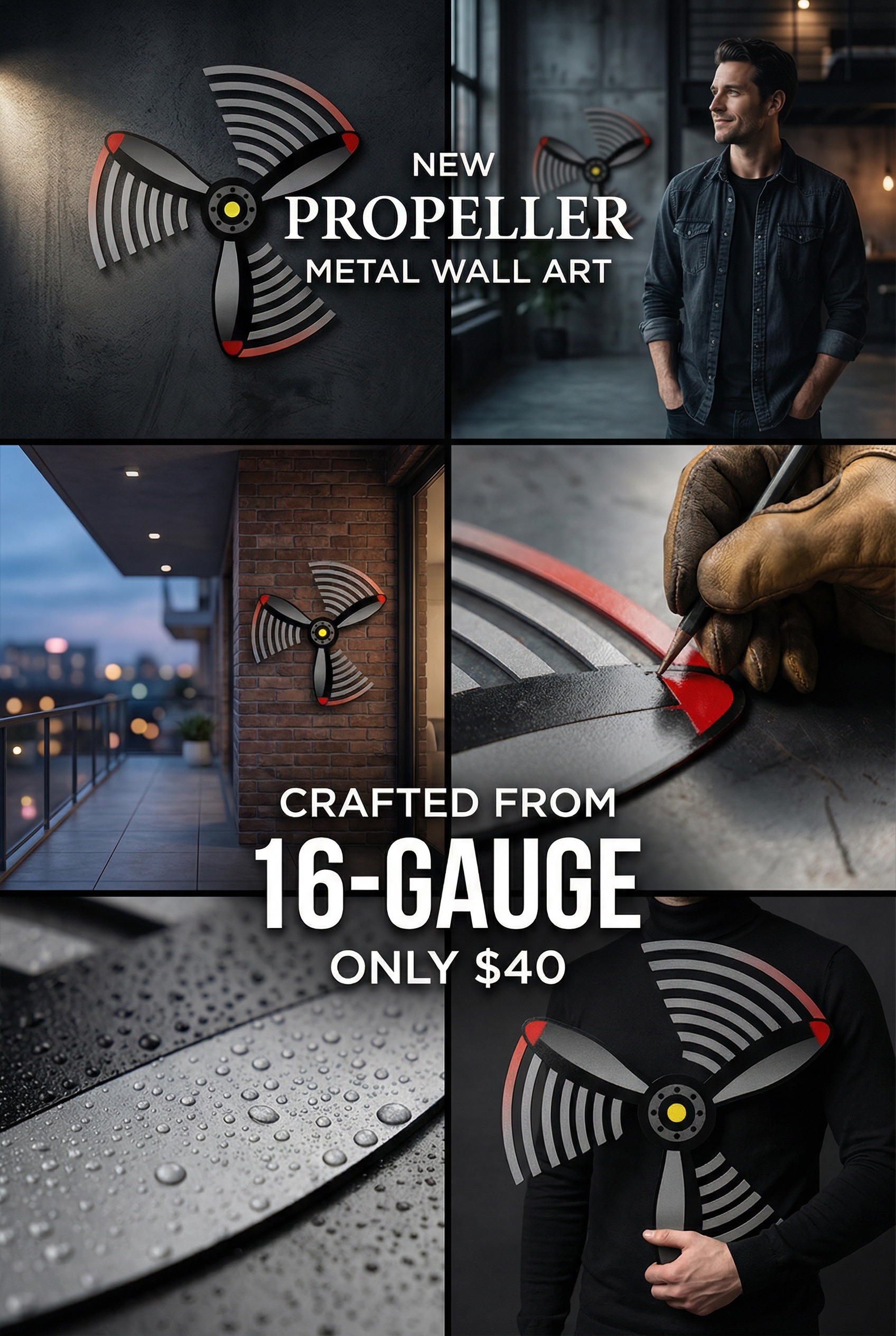 Prop & Piston Facebook ad: Need a unique touch to elevate your home or garden decor?