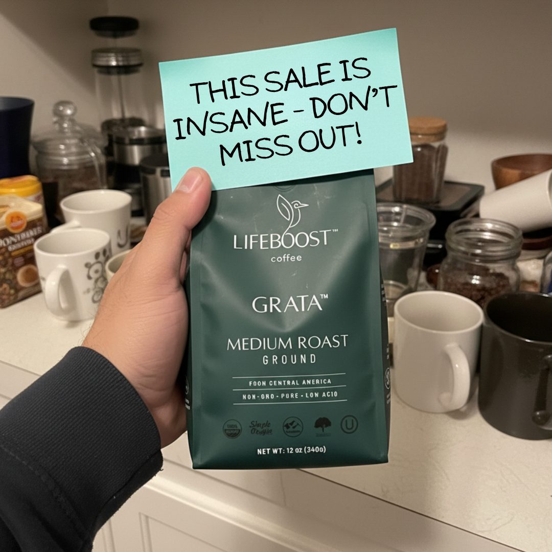 Lifeboost Coffee Facebook ad