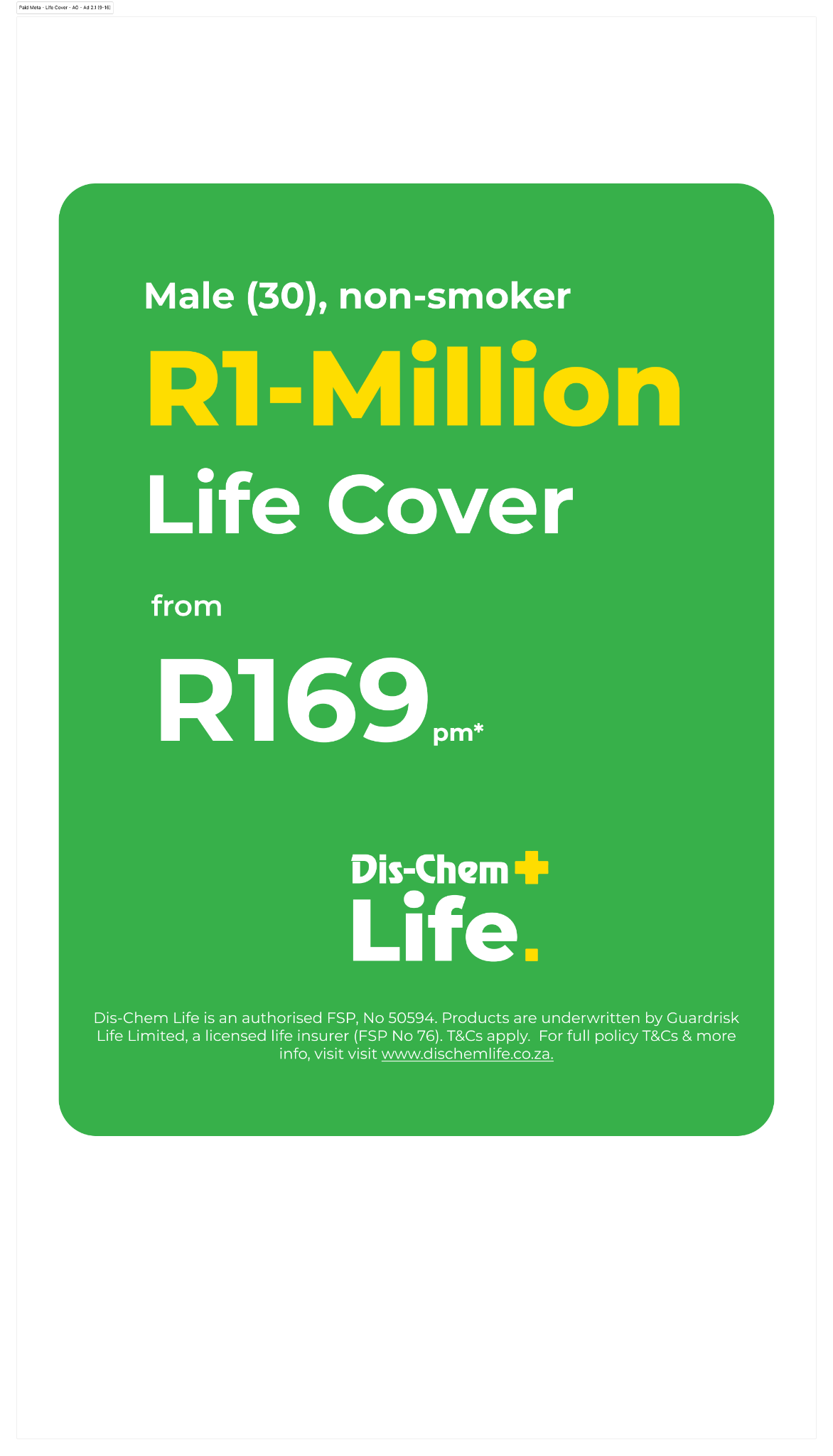 Dis-Chem Life Facebook ad