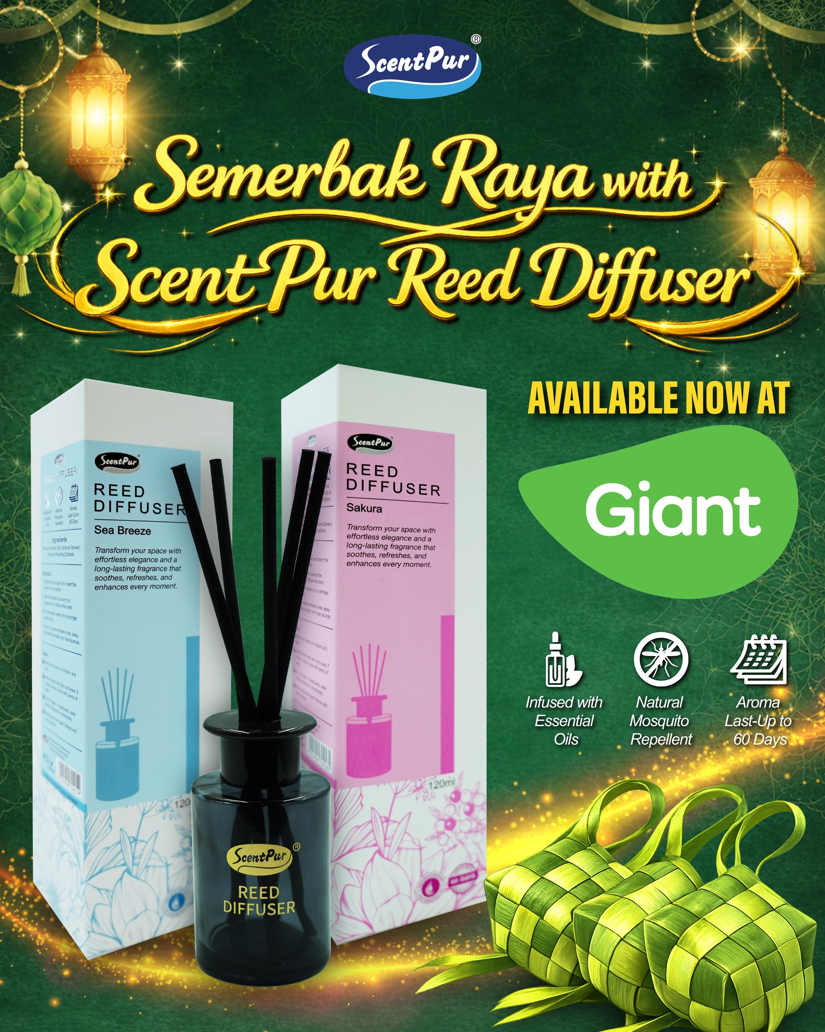 Scent Pur Malaysia Facebook ad: Let your home smell like Raya