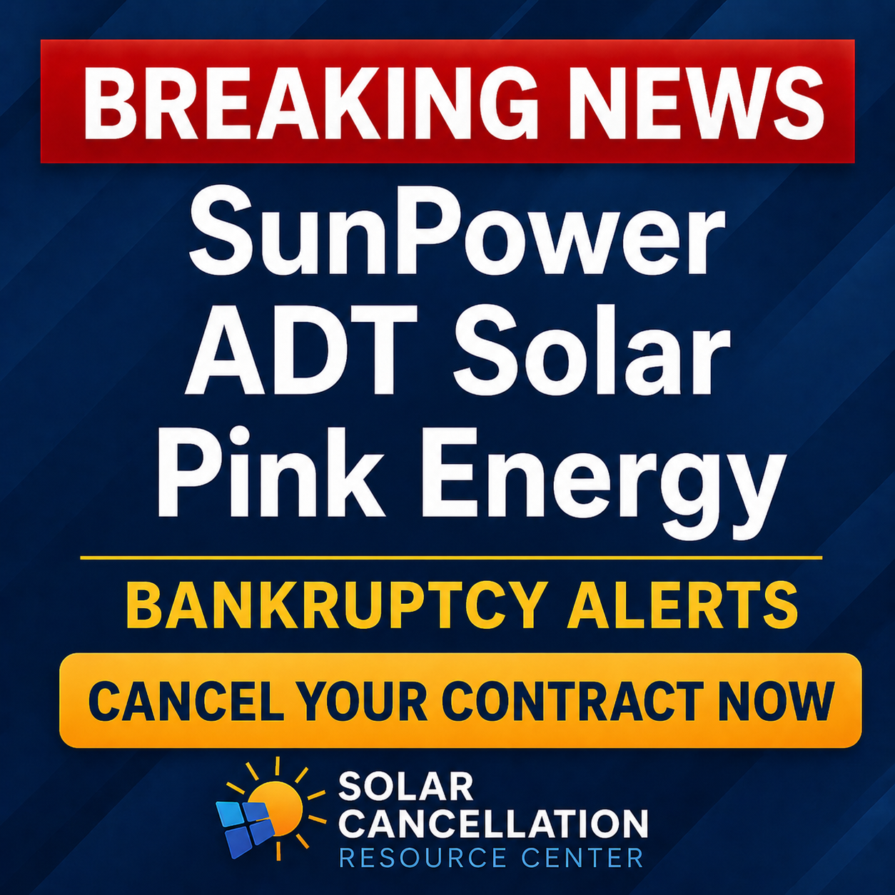 Solar Cancellation Resource Center Facebook ad