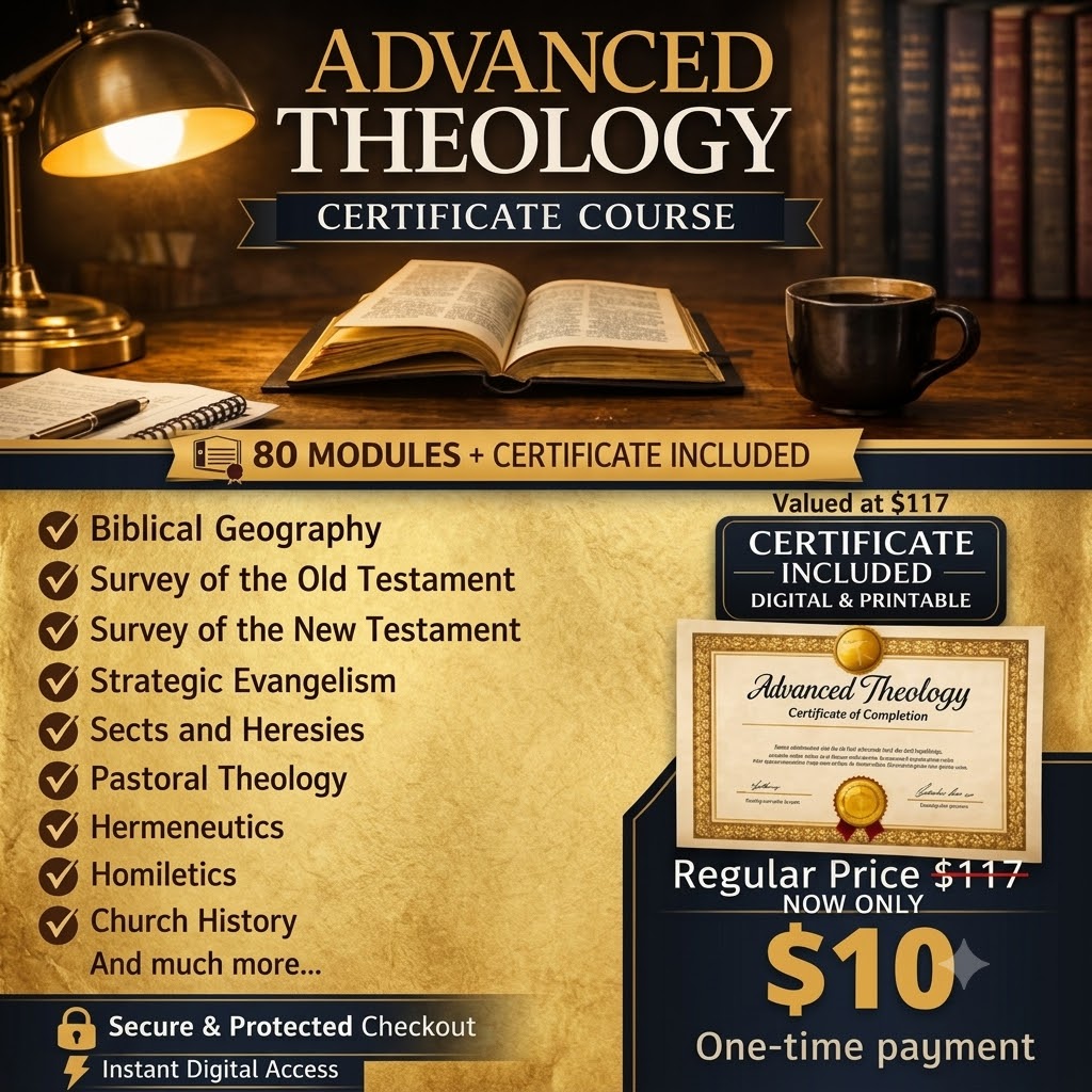 Marina Dolores Facebook ad: Theology Course