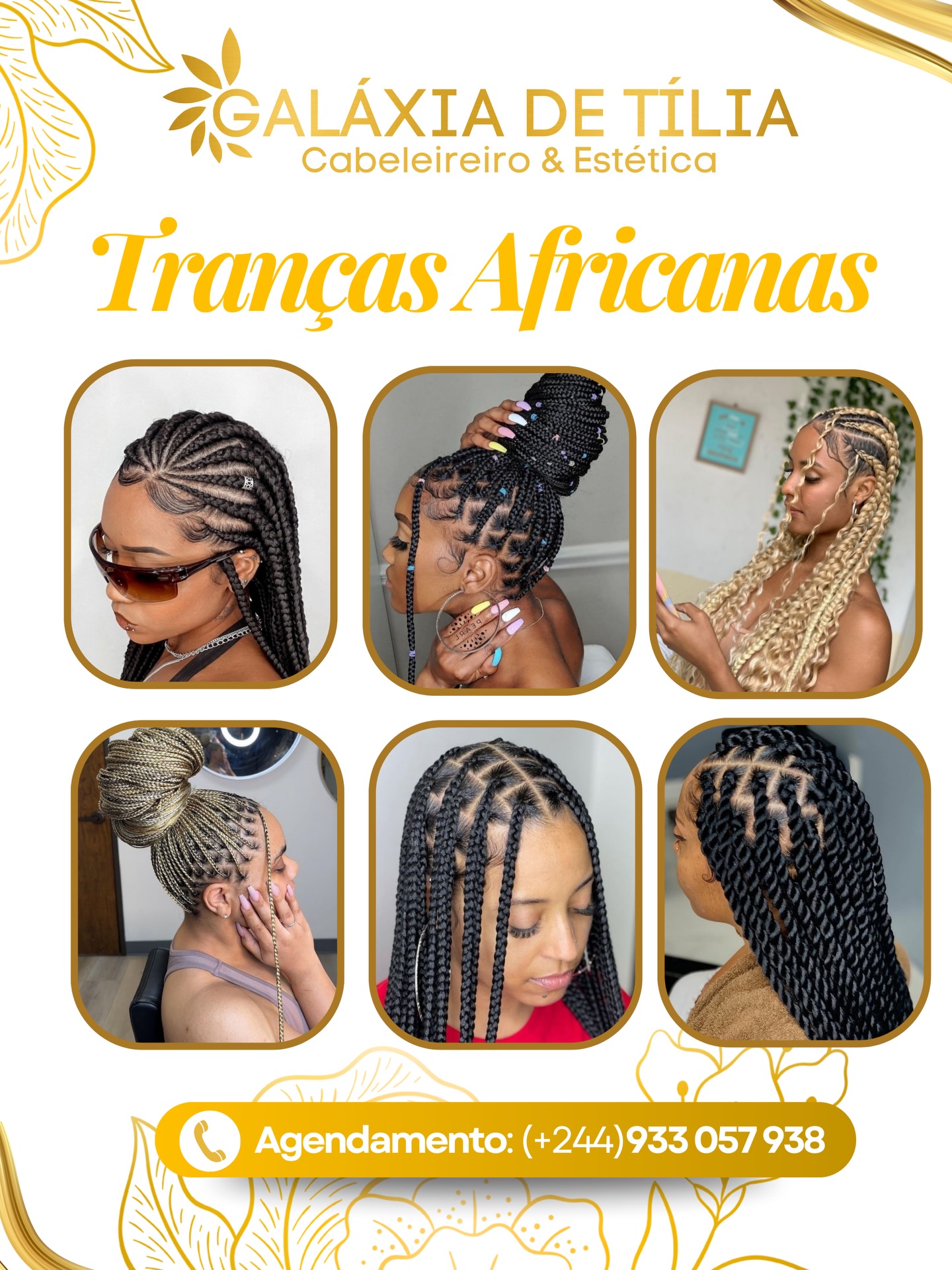Galáxia de Tília AO Facebook ad: Tranças Africanas