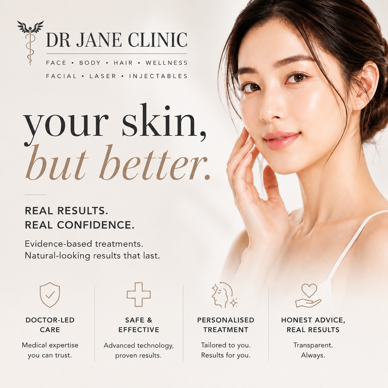 Dr Jane Clinic Facebook ad: Aesthetic Laser Wellness