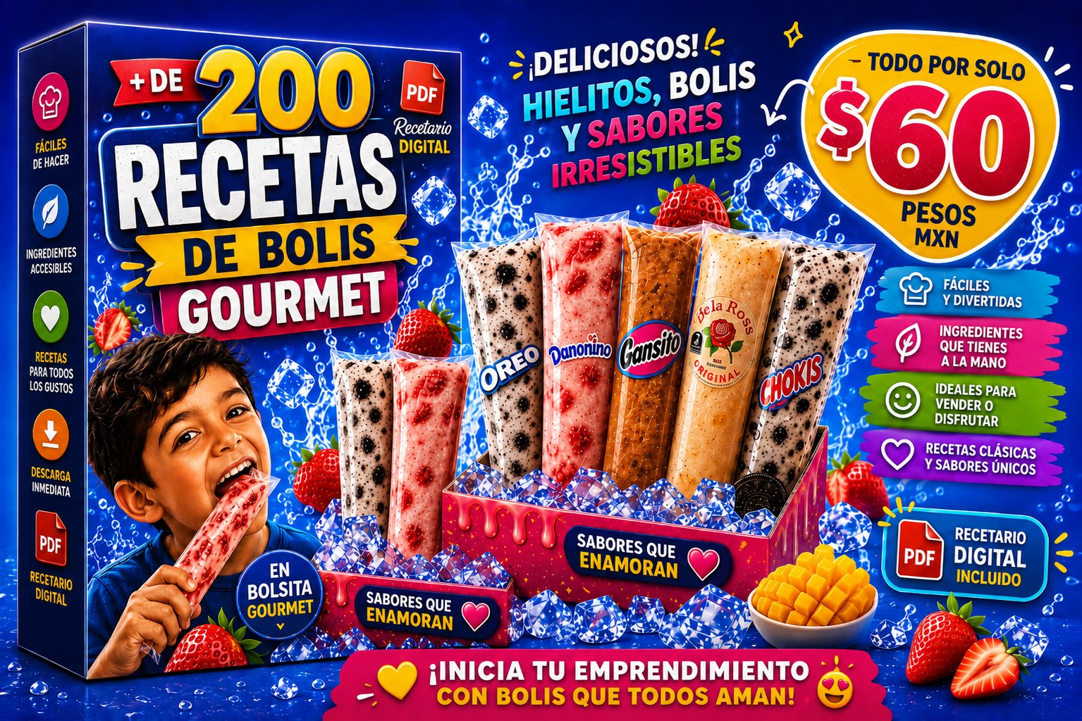 Digitalix Plus Facebook ad: ¡Bolis Gourmet!
