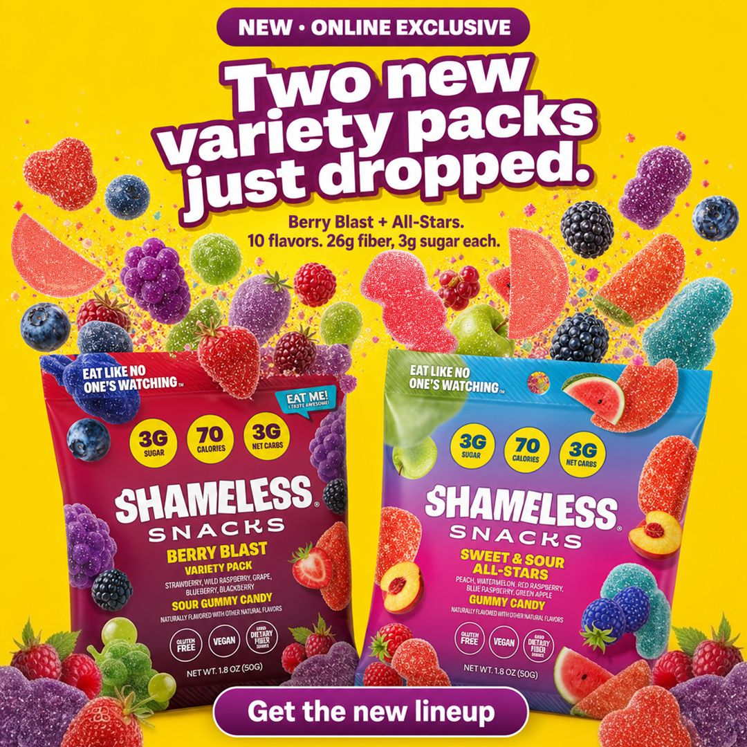 Shameless Snacks Facebook ad