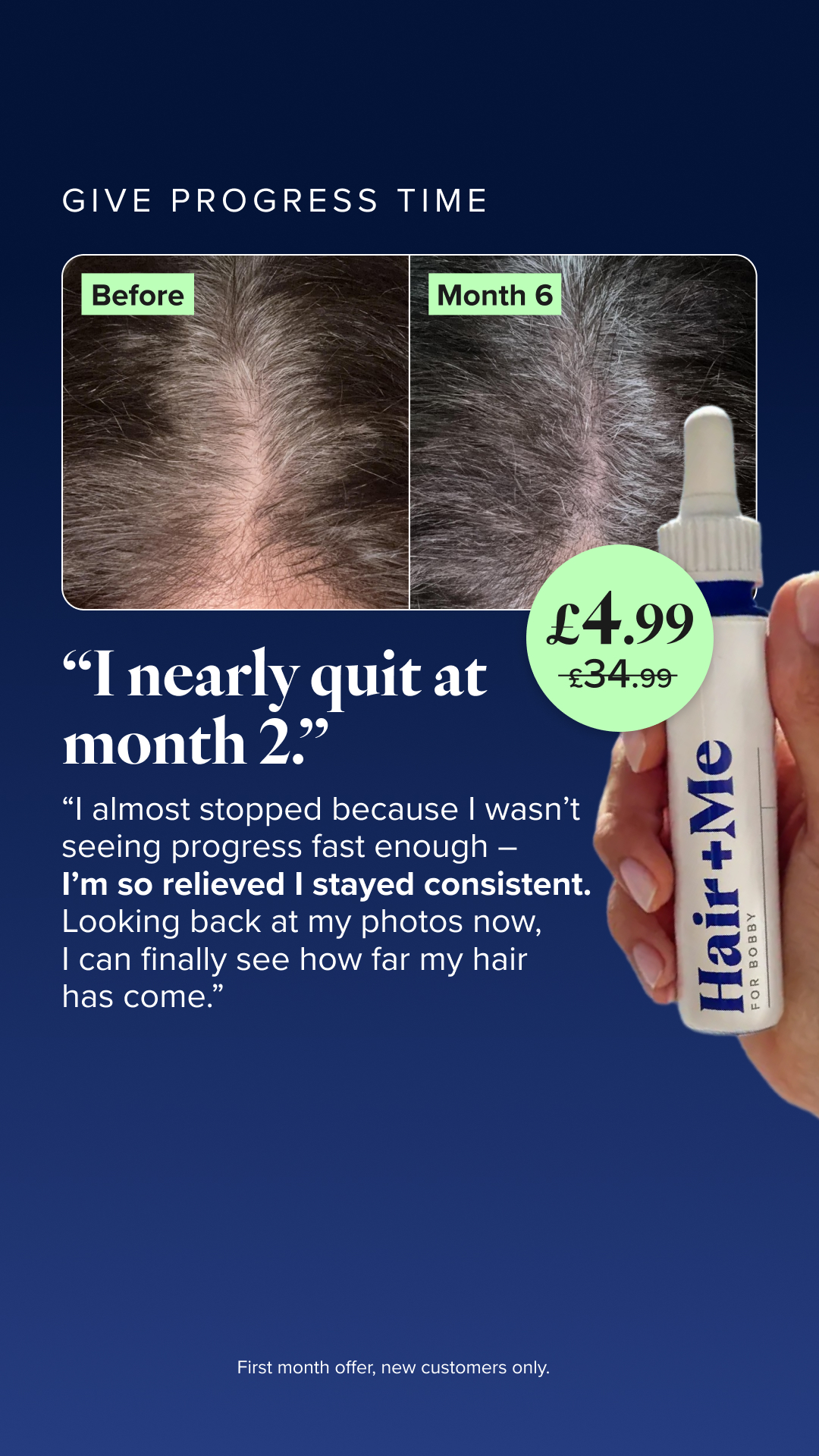 Hair + Me Facebook ad