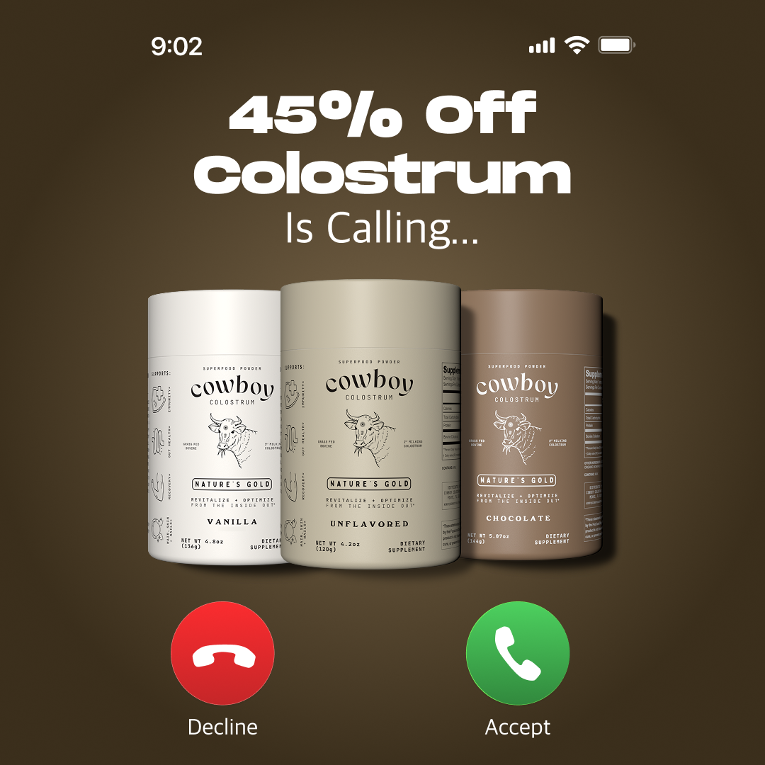 Cowboy Colostrum Facebook ad