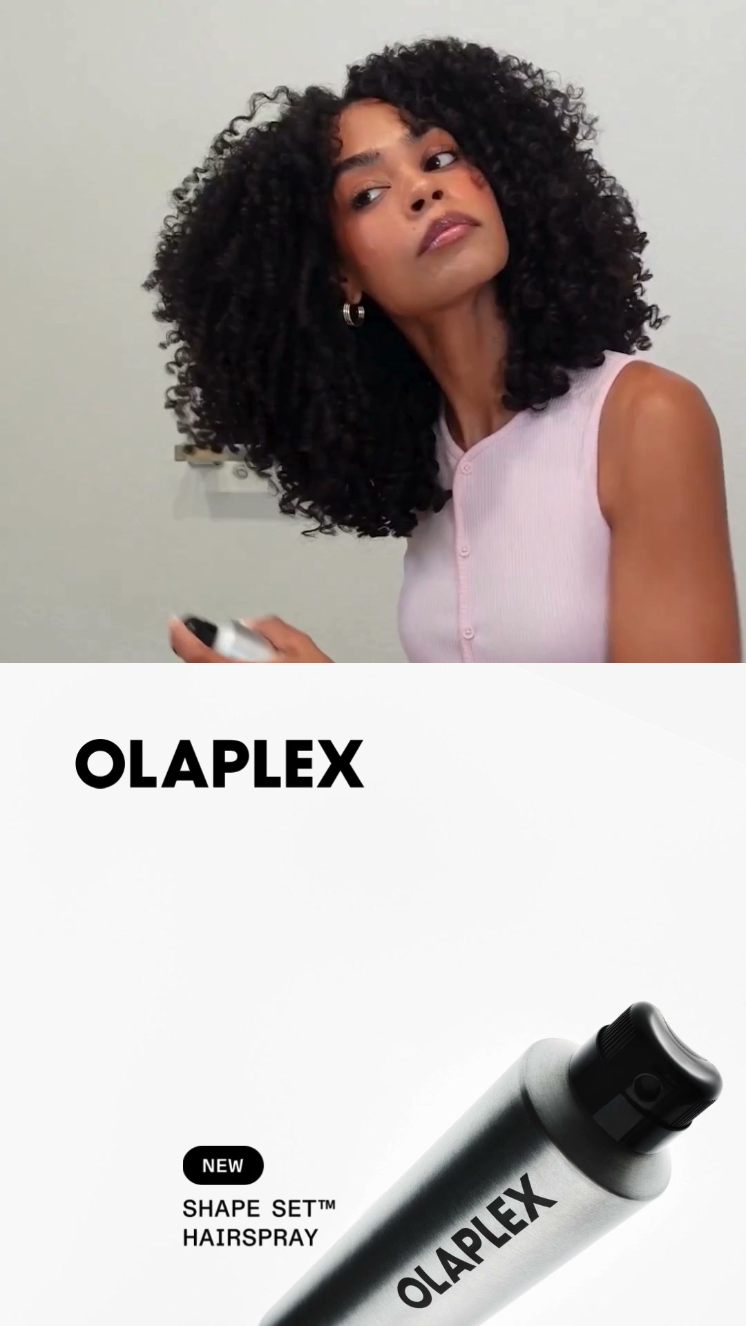 Olaplex Facebook ad: New! The Damage-Defying Hairspray
