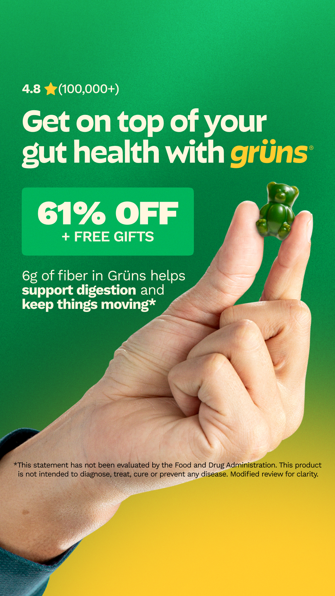 Grüns Facebook ad