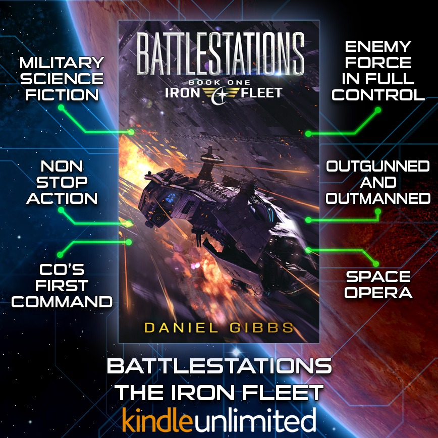 Daniel Gibbs Facebook ad: Pulse-Pounding Military Sci-Fi at its best!