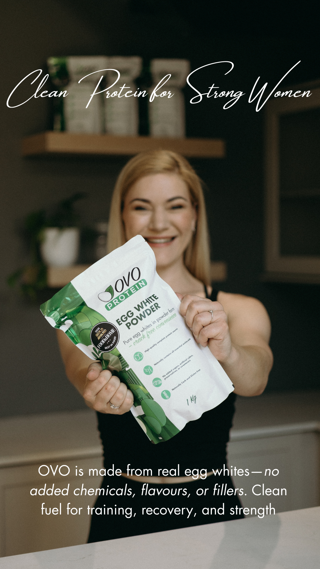 OVO Protein Facebook ad from Jan 21, 2026