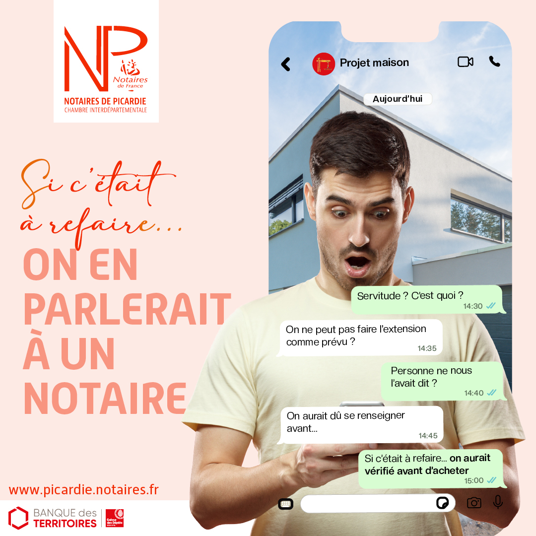 Notaires de Picardie Facebook ad: Achetez en confiance