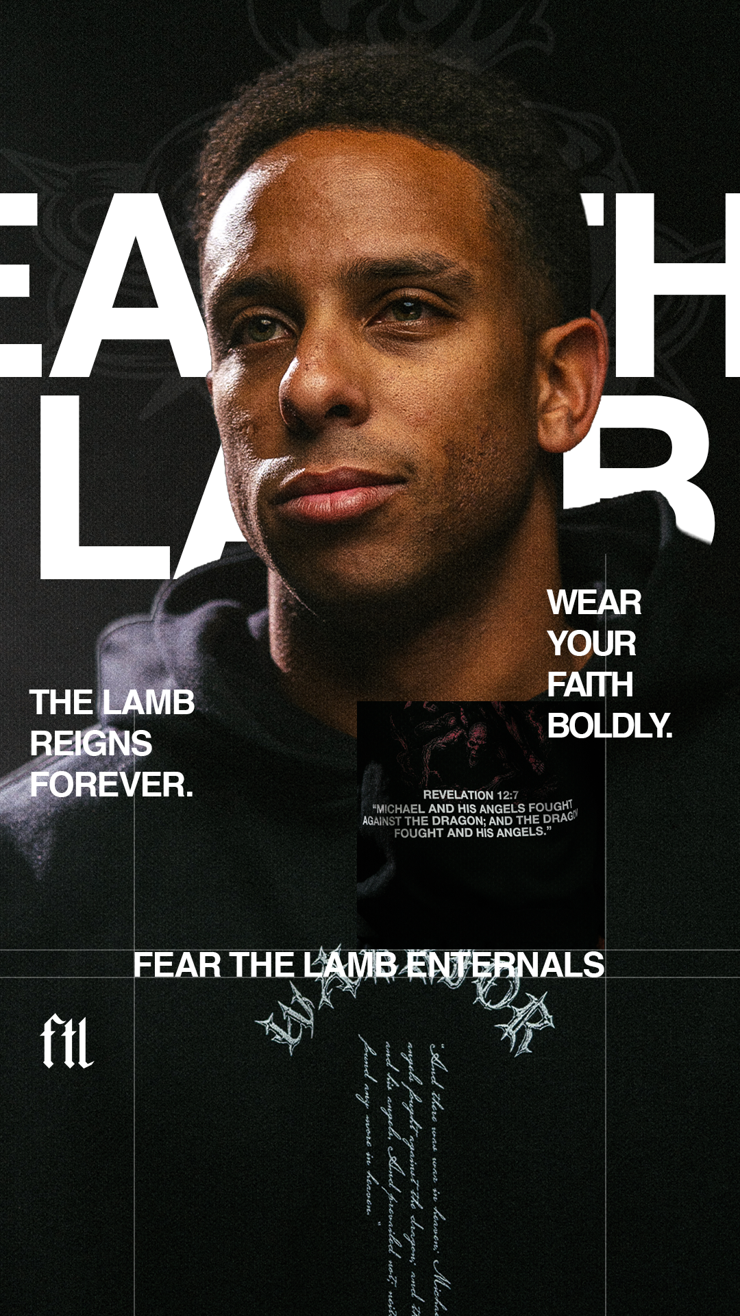 Fear the Lamb Apparel Facebook ad: Built for Eternity.