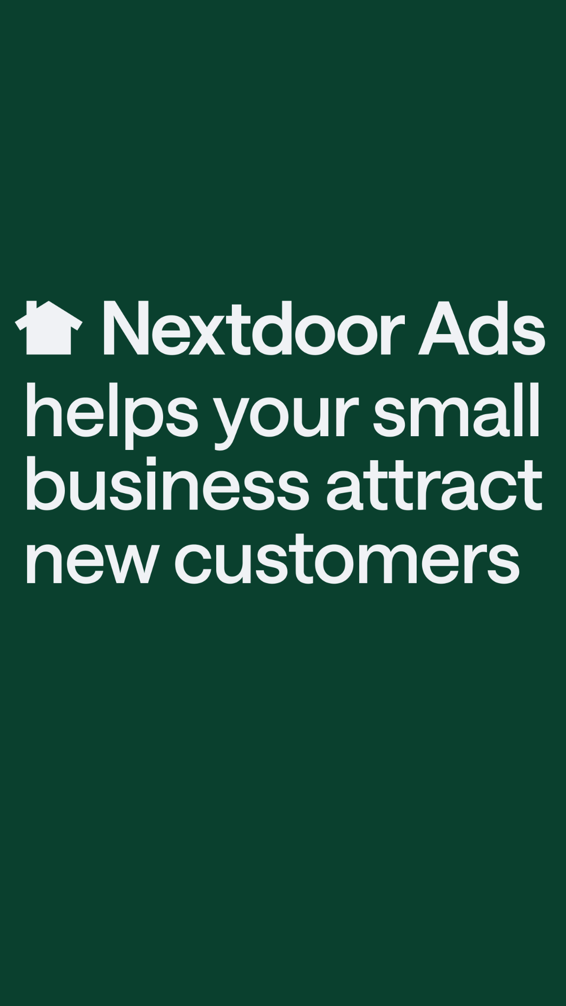 Nextdoor for Business Facebook ad