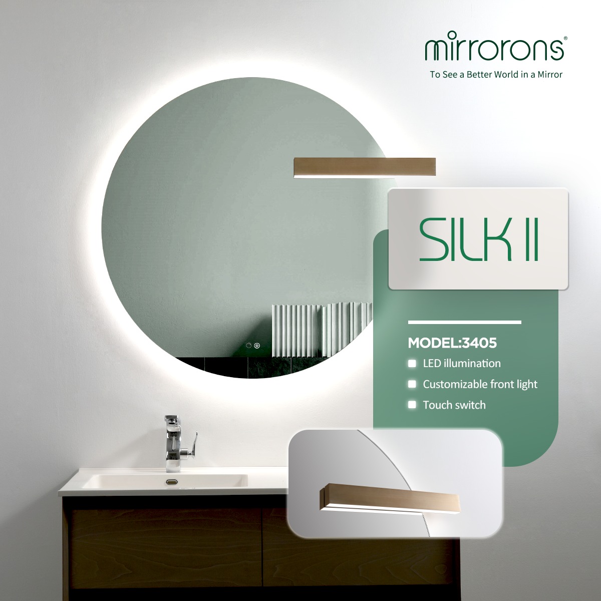 Mirrorons Facebook ad: Get the best LED mirrors for your home…