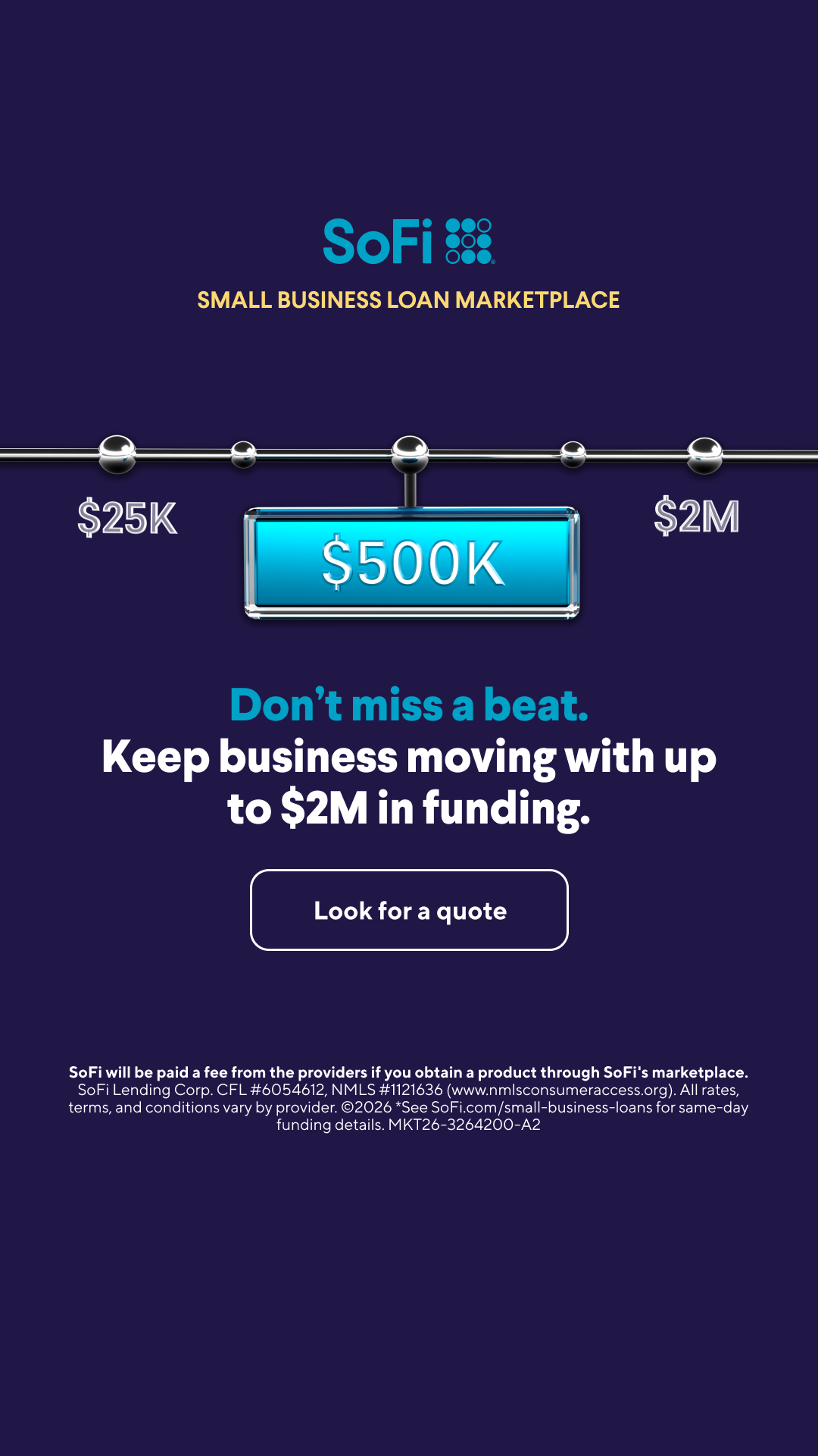 SoFi Facebook ad