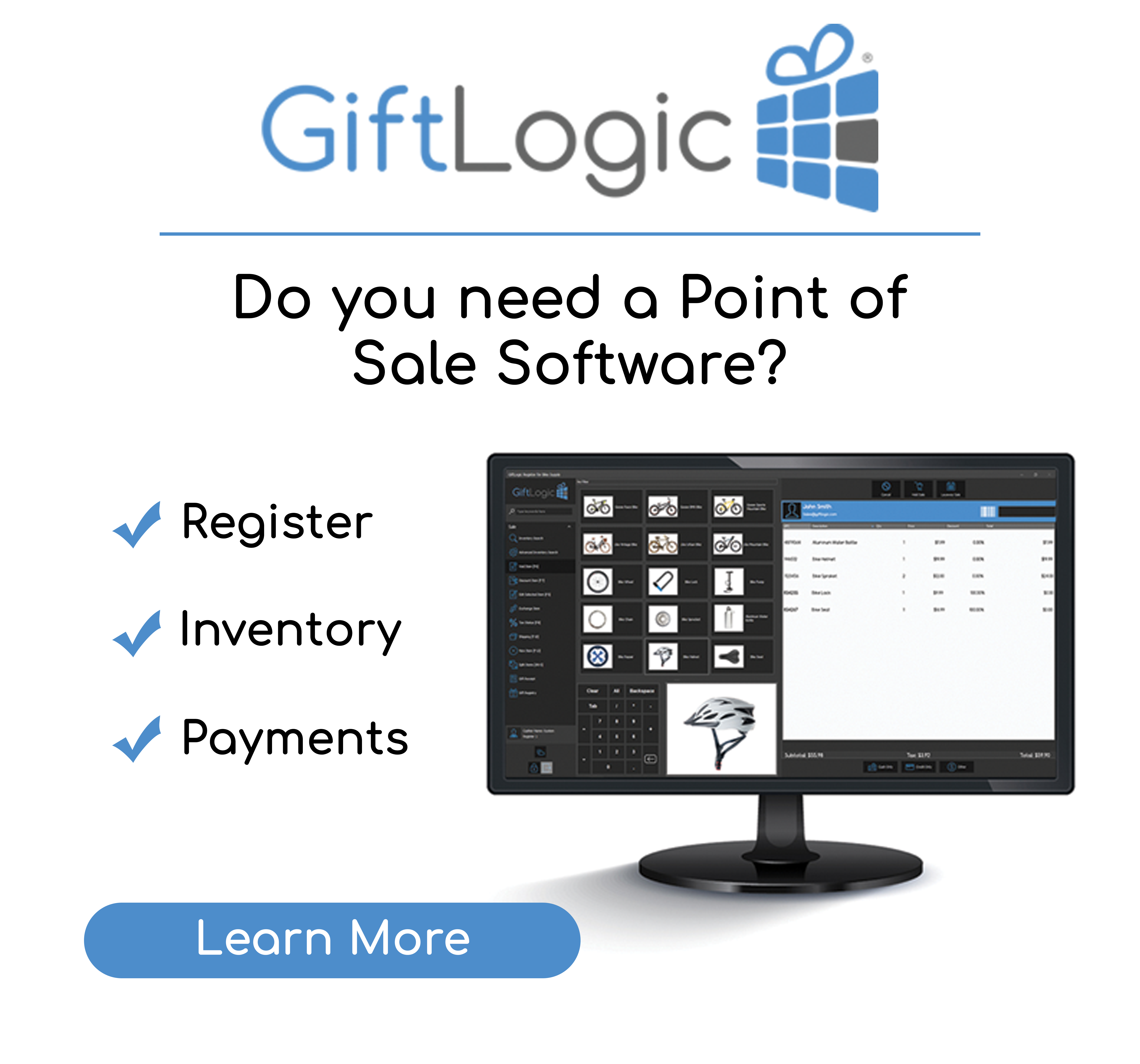 GiftLogic Facebook ad: Point of Sale | GiftLogic