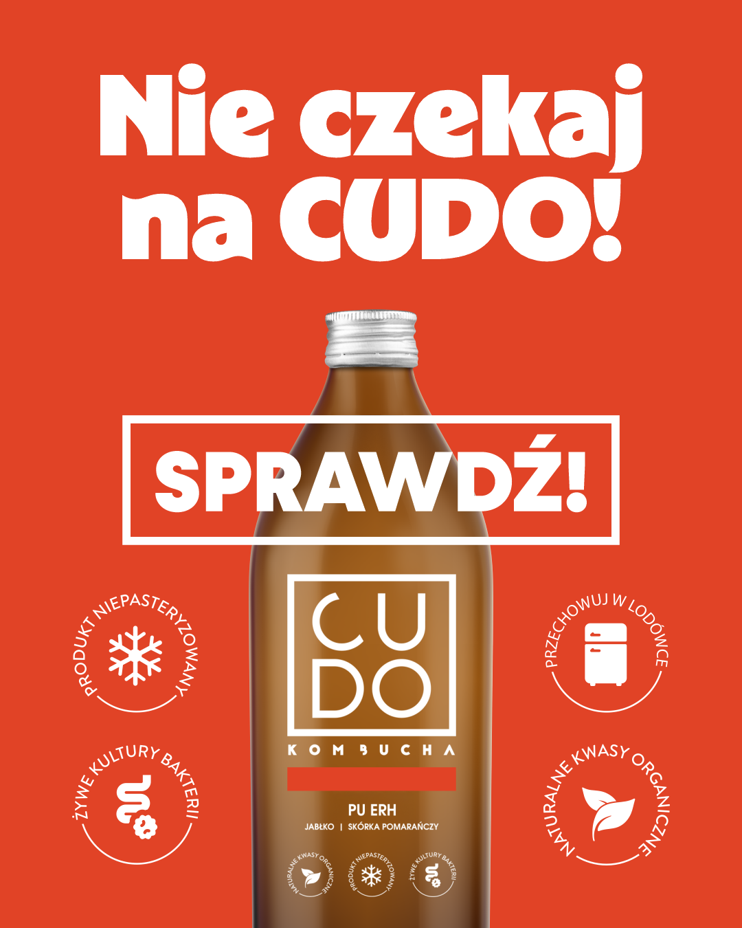 Cudo Kombucha Tea Facebook ad: CUDO - czyli wszystko czego potrzebujesz do dobrego…