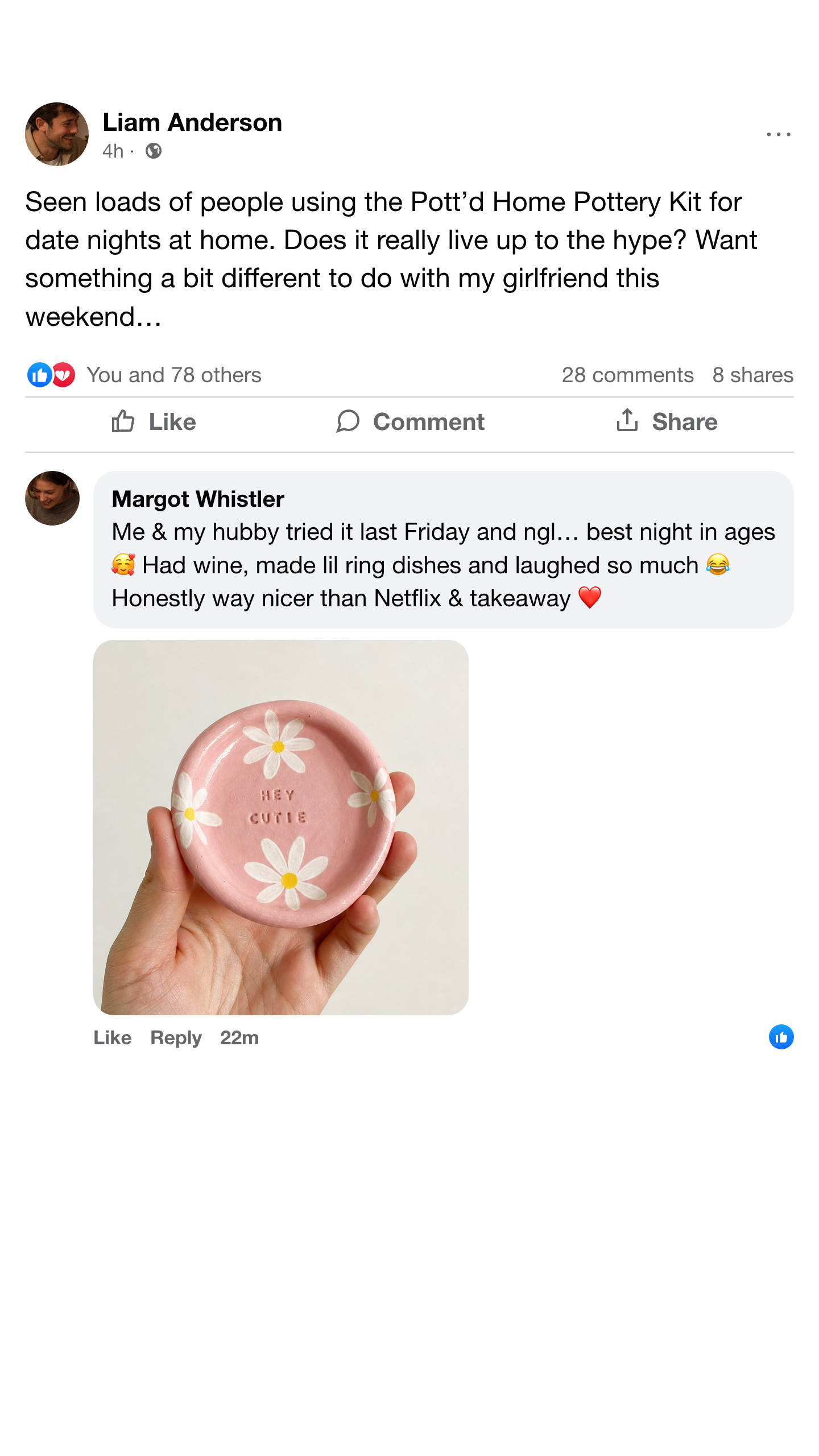 Pott’d US Facebook ad