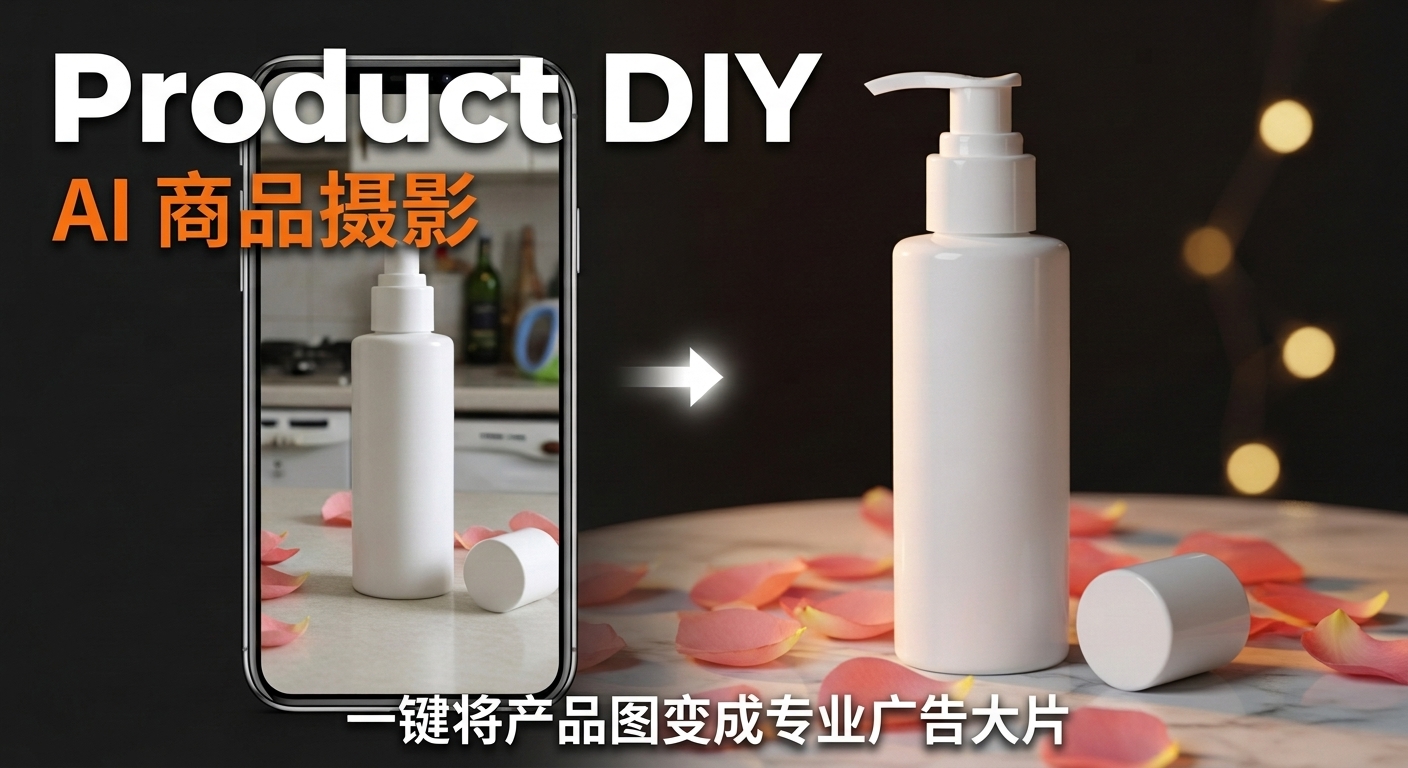 Product DIY Facebook ad: Product DIY, AI 一键生成电商广告图