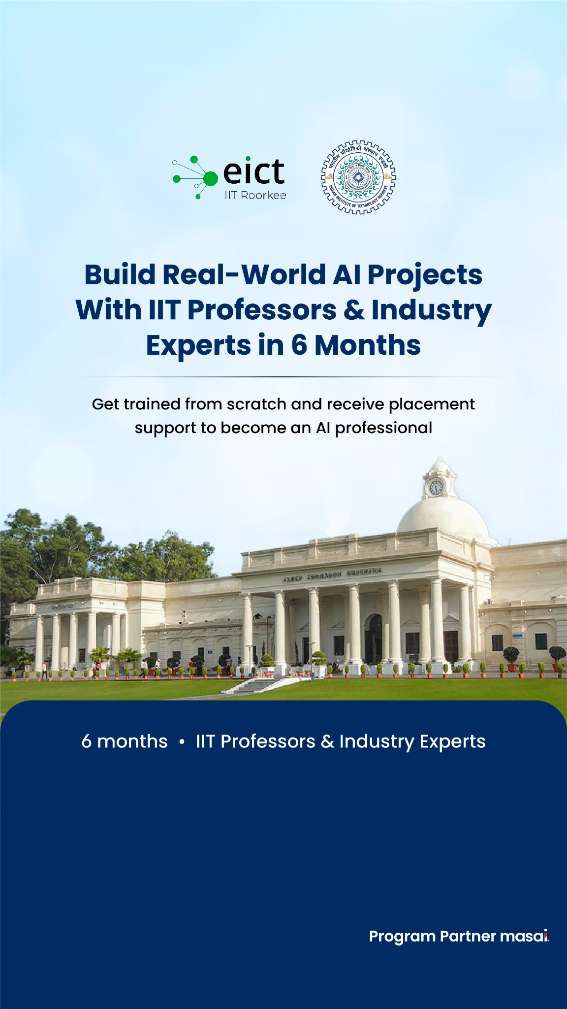 E&ICT Academy, IIT Roorkee Facebook ad